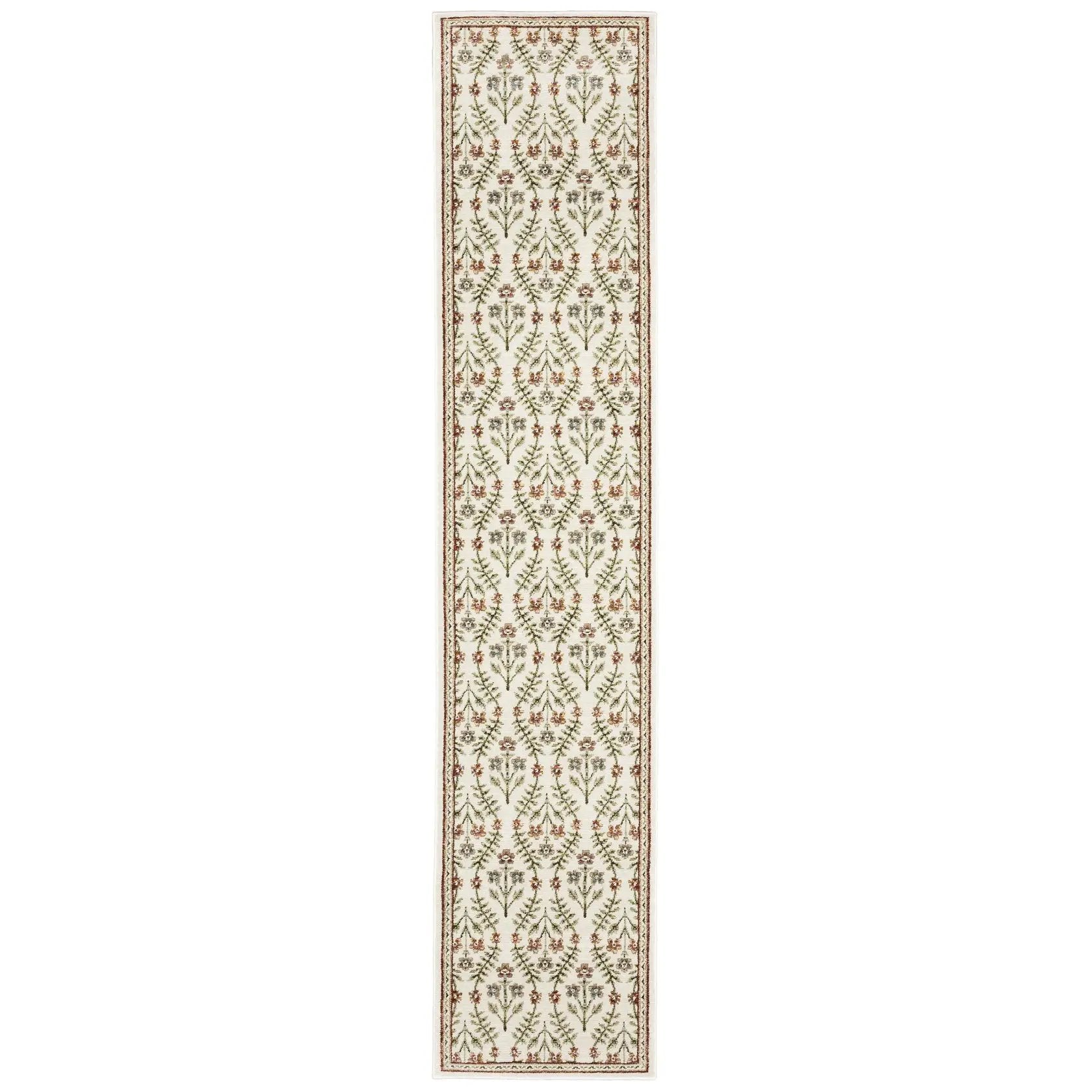 Andorra 3717A Ivory/ Red Area Rug by Oriental Weavers