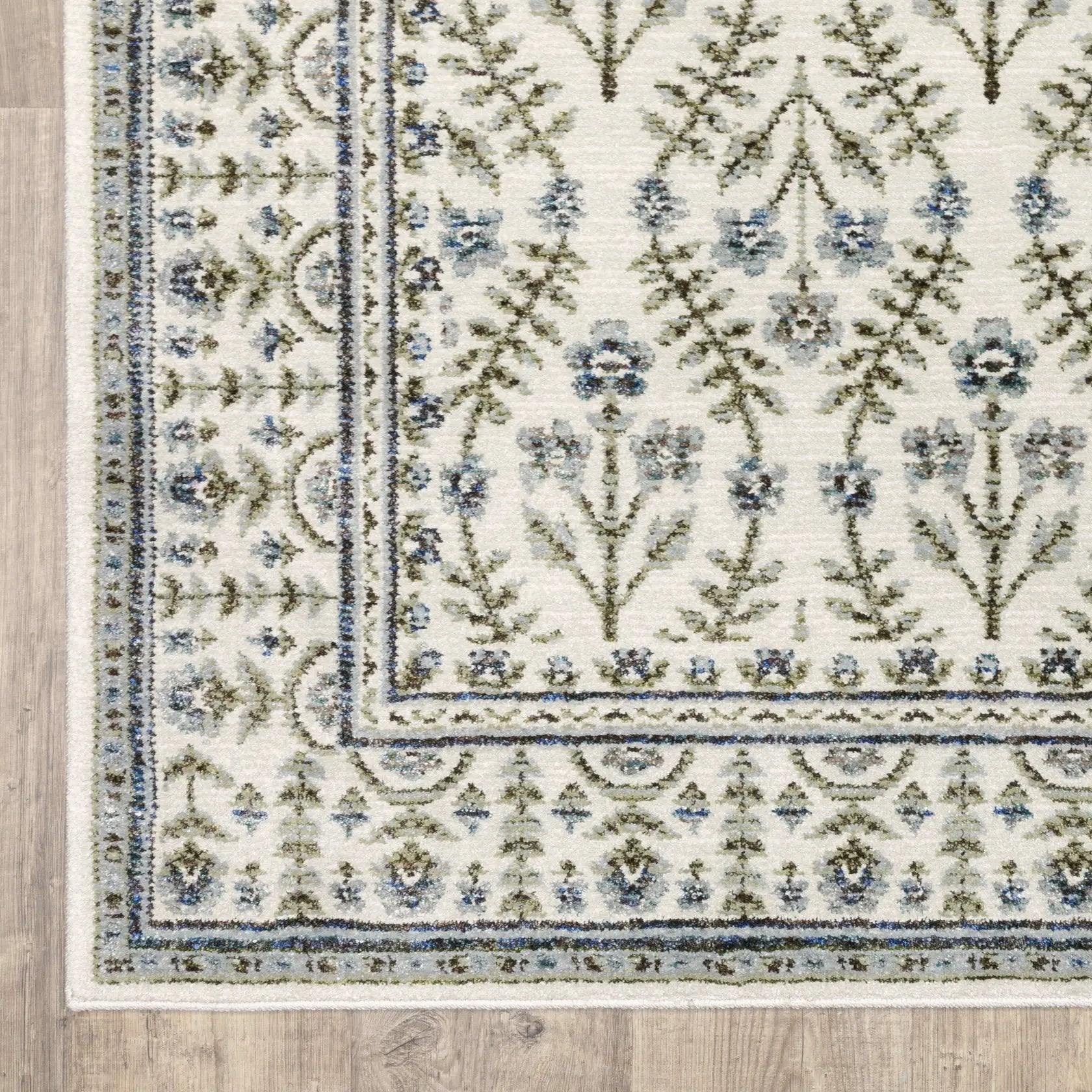 Andorra 3717C Ivory/ Blue Area Rug by Oriental Weavers