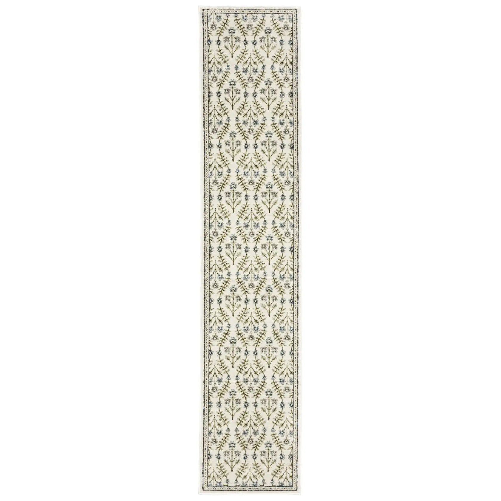 Andorra 3717C Ivory/ Blue Area Rug by Oriental Weavers