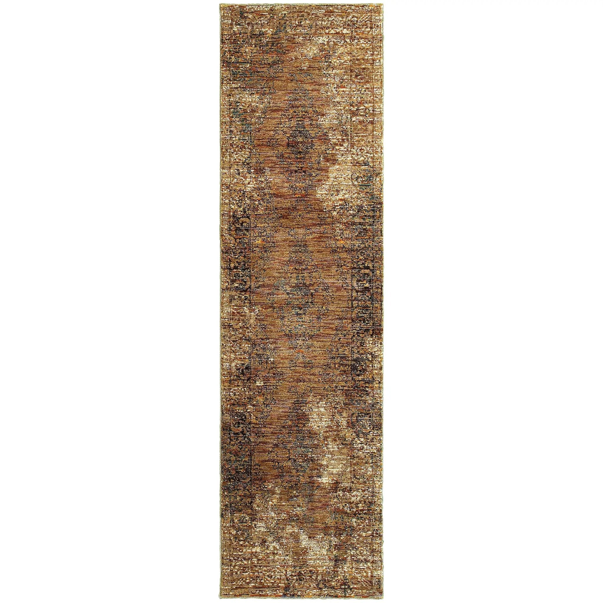 Andorra 6845D Gold/ Brown Area Rug by Oriental Weavers