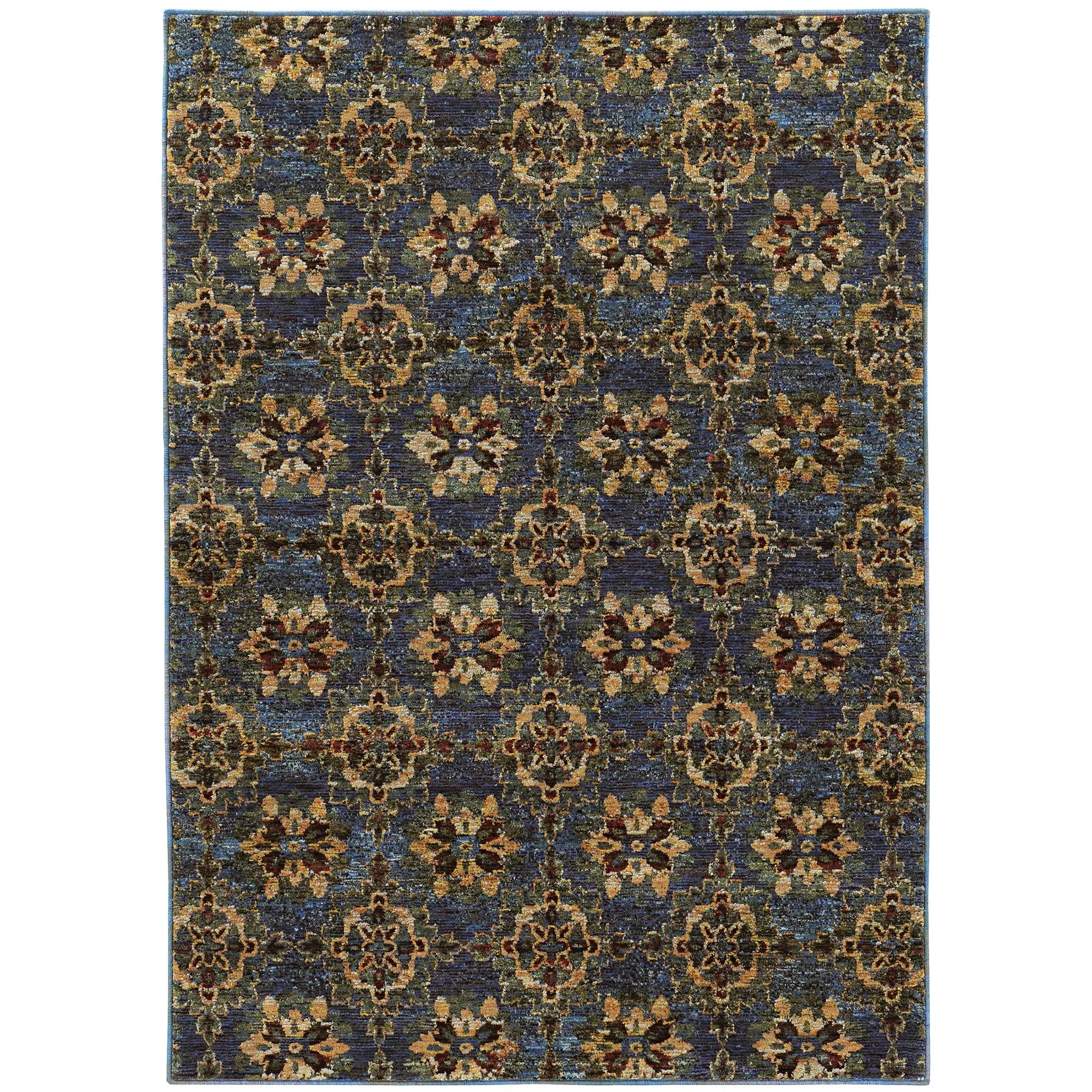 Andorra 6883C Blue/ Gold Area Rug by Oriental Weavers