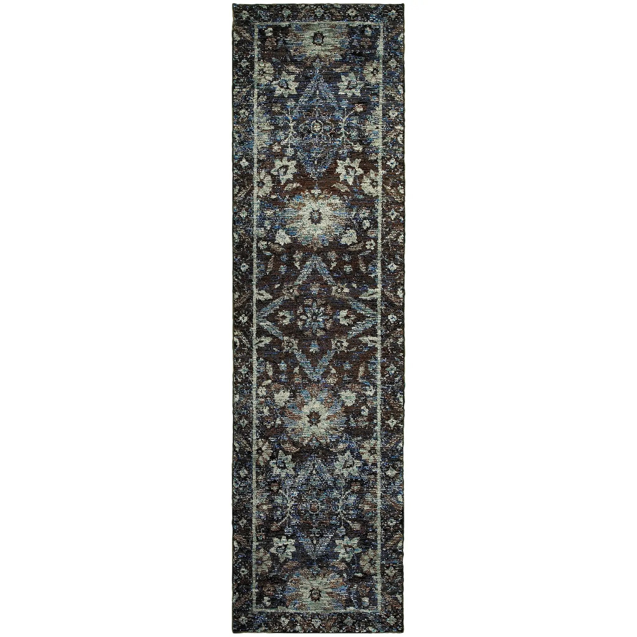 Andorra 7124A Navy/ Blue Area Rug by Oriental Weavers