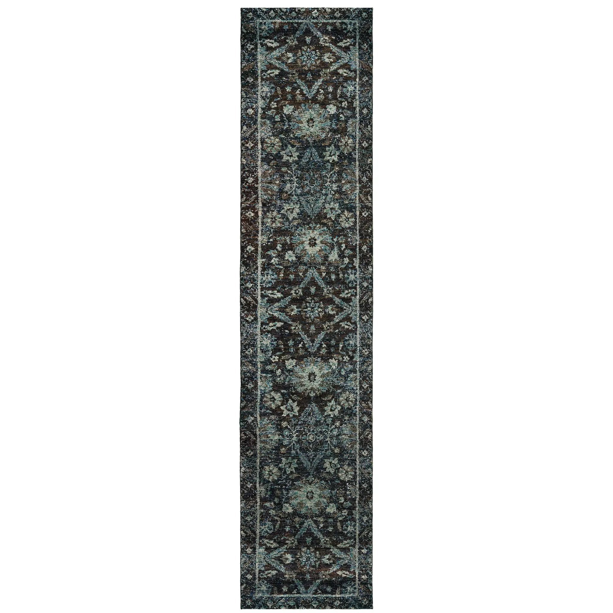 Andorra 7124A Navy/ Blue Area Rug by Oriental Weavers