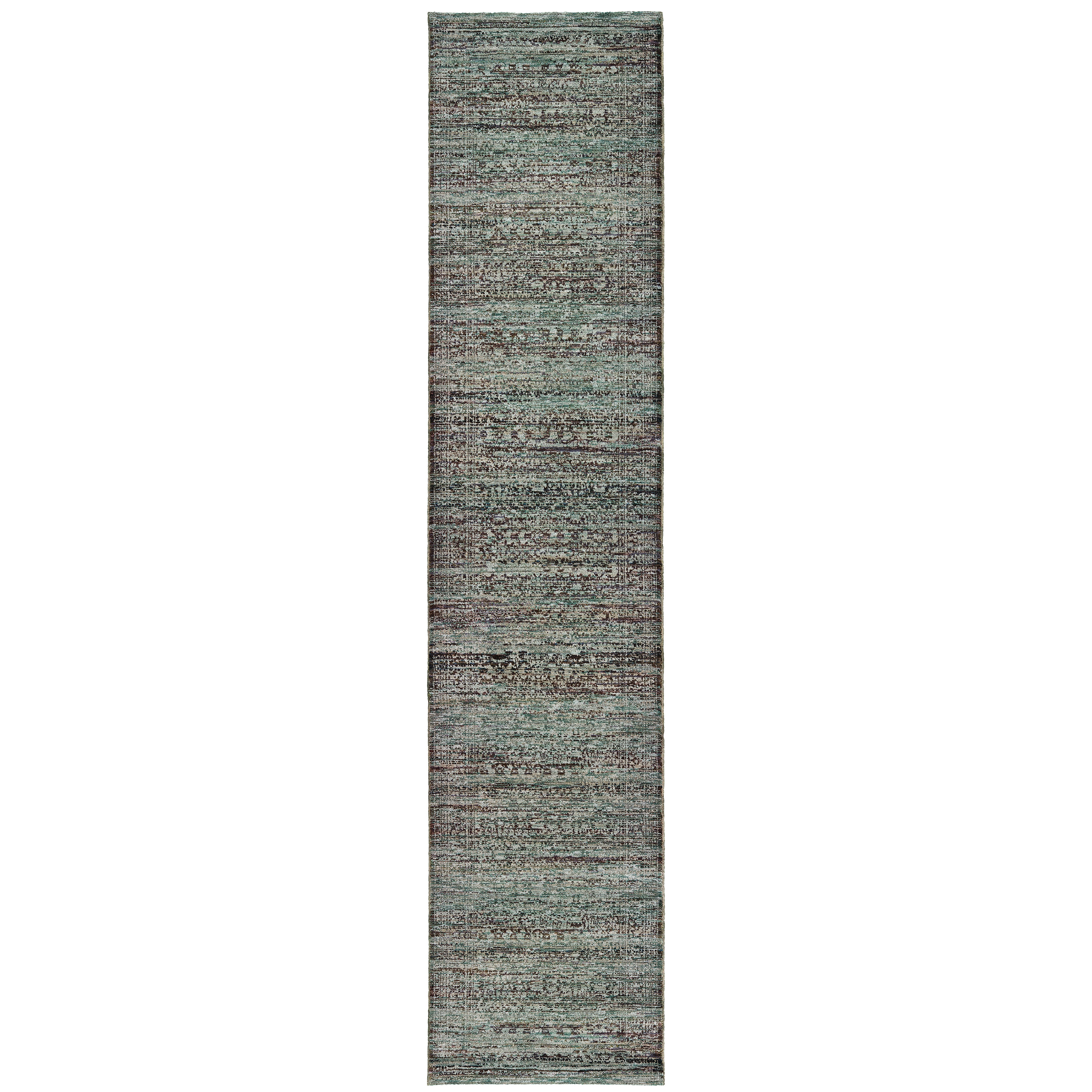 Andorra 7127A Blue/Purple Area Rug, blue purple modern traditional area rug with bold vintage-inspired design and soft pile.