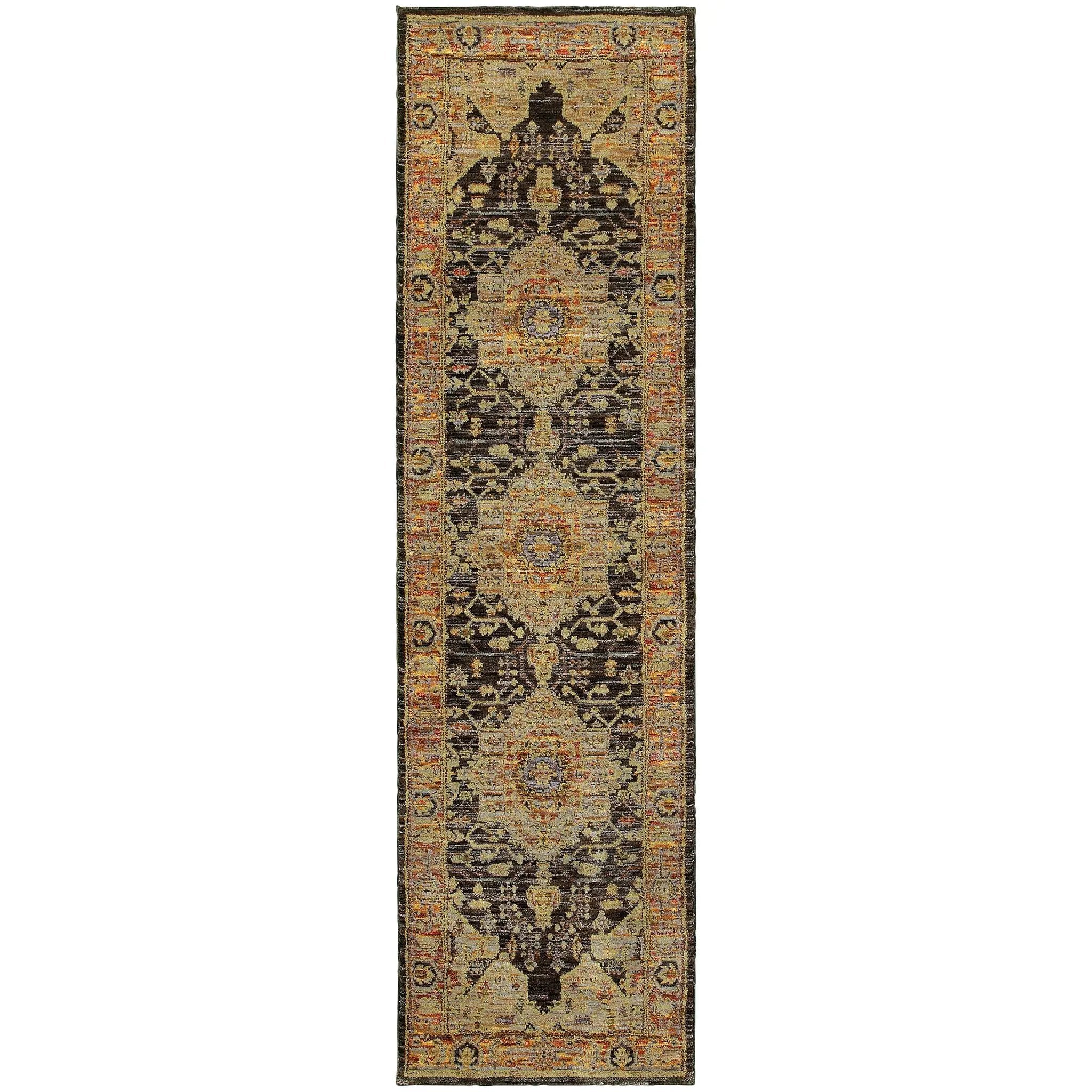 Andorra 7138B Gold/ Brown Area Rug by Oriental Weavers