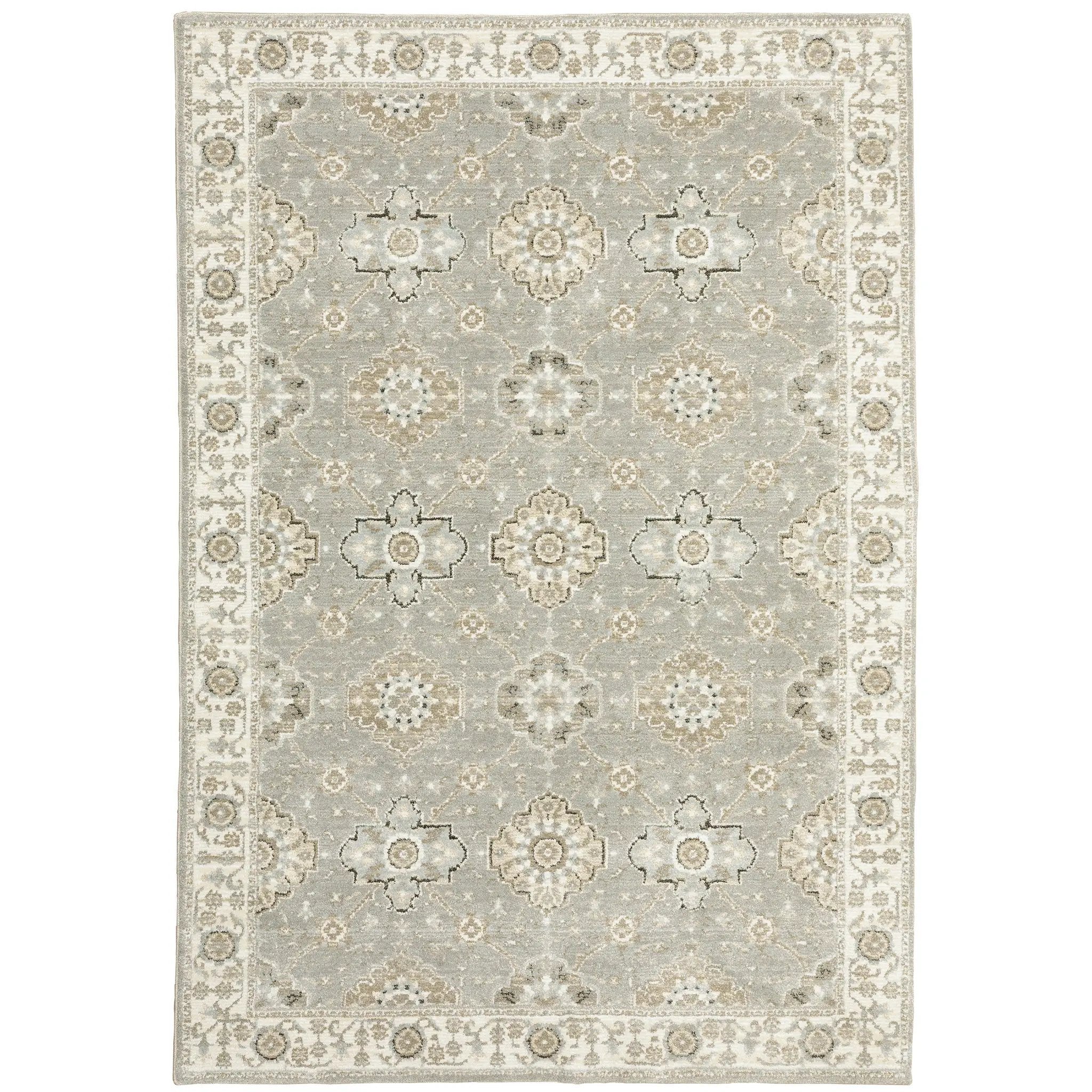 Andorra 8929H Grey/ Ivory Area Rug by Oriental Weavers