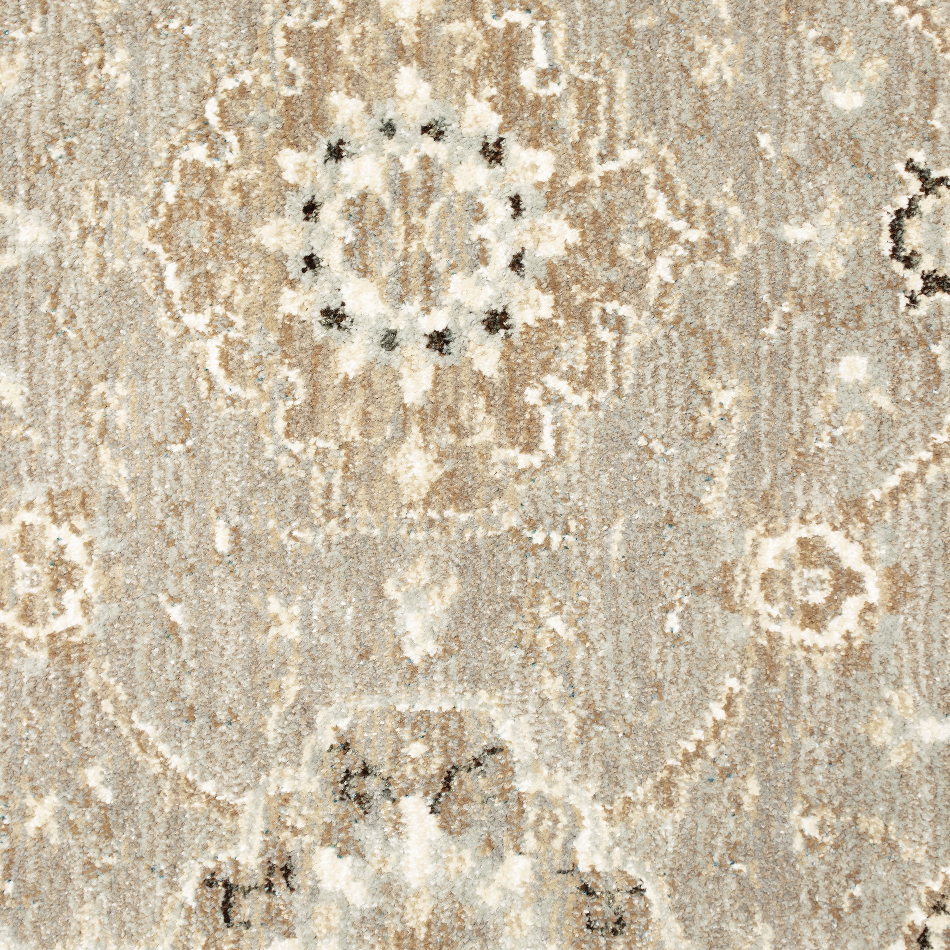 Andorra 8929H Grey/Ivory Area Rug, grey ivory modern traditional area rug with soft vintage-inspired design and plush pile.