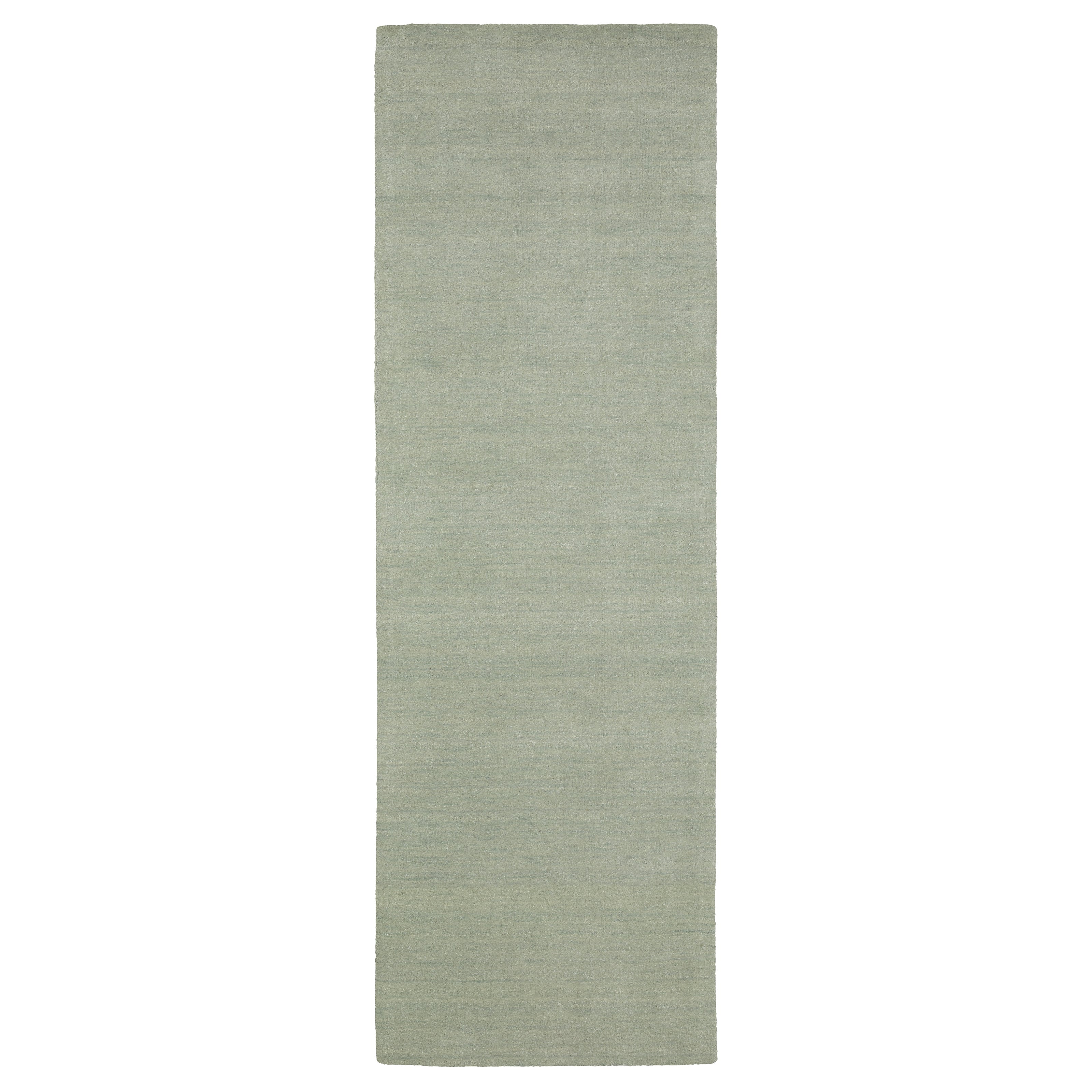 Aniston II 27115 Silver Area Rug, silver solid wool area rug with heathered texture and plush hand-tufted surface.