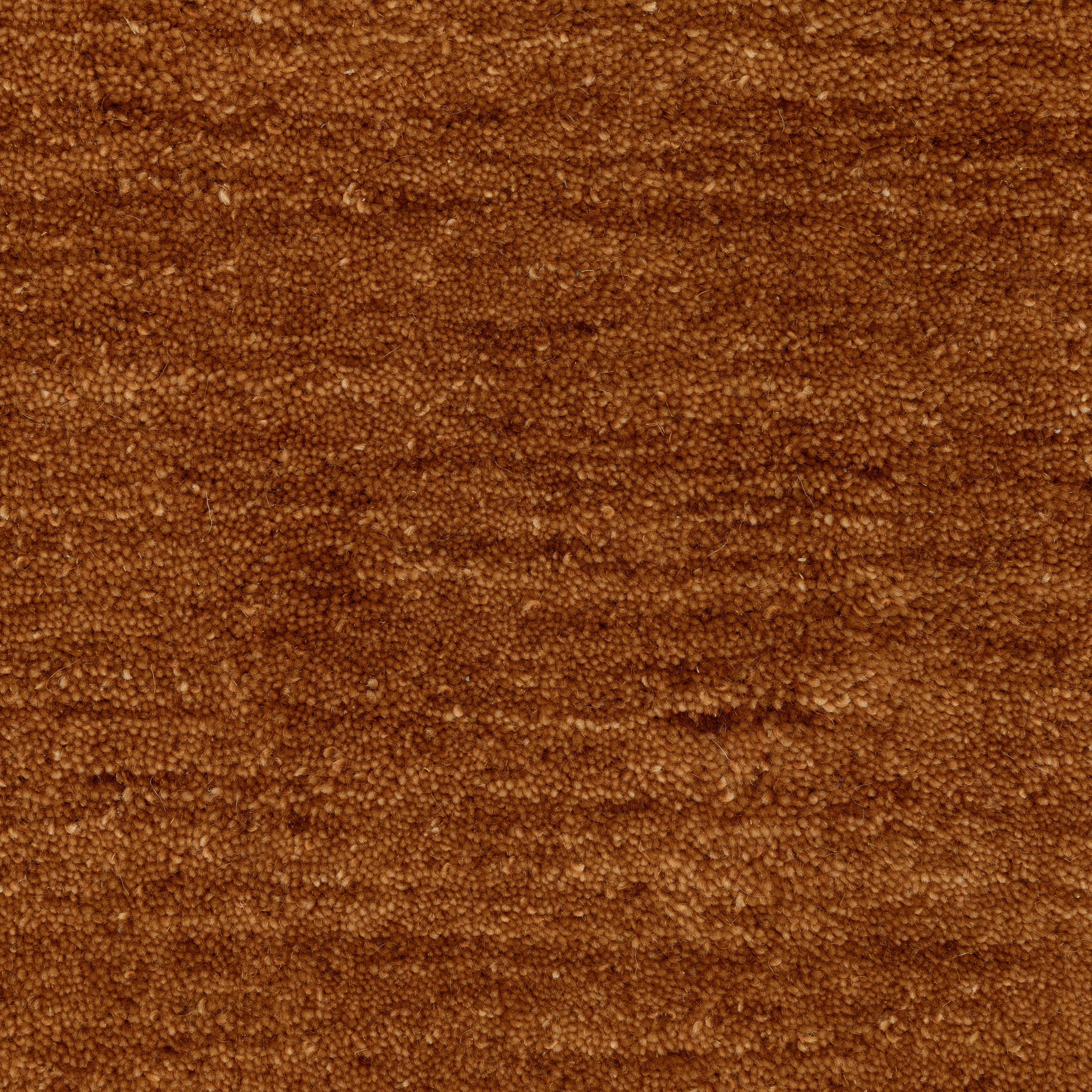 Aniston II 27118 Rust Area Rug, rust solid wool area rug with heathered texture and plush hand-tufted surface.