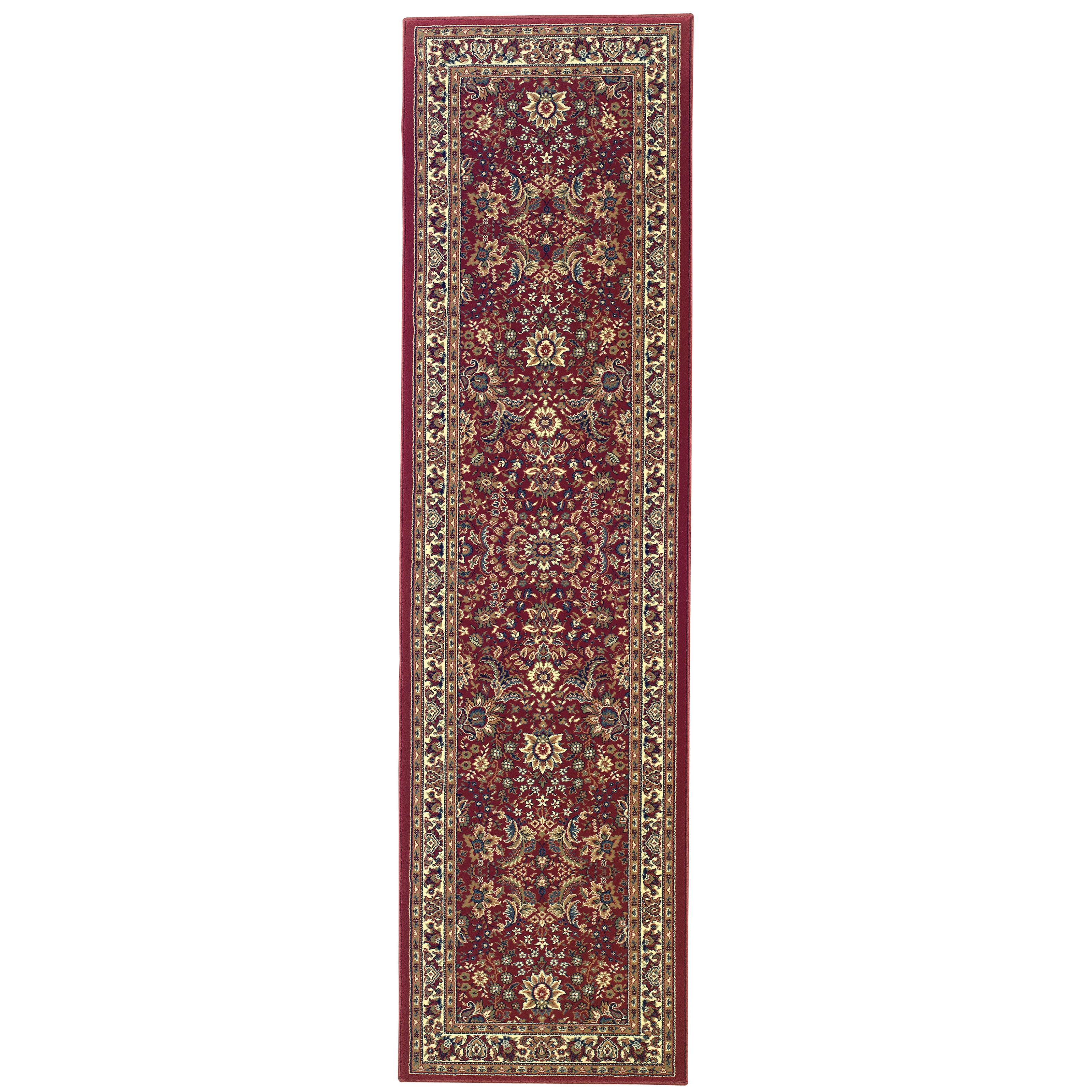 Ariana 113R3 Red/Ivory Area Rug, red ivory traditional oriental area rug with crisp palette and detailed collector-style pattern.