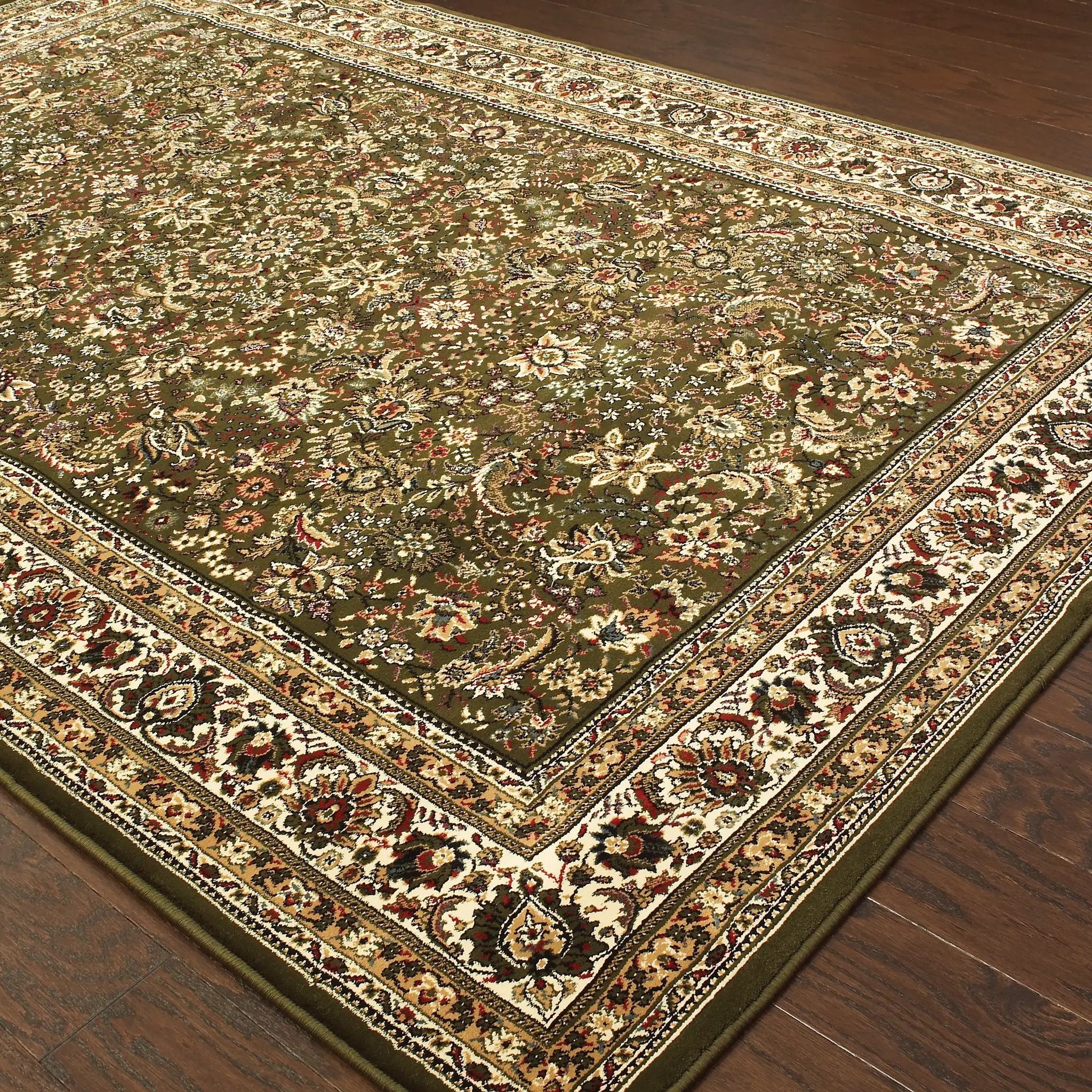 Ariana 213G8 Green/ Ivory Area Rug by Oriental Weavers