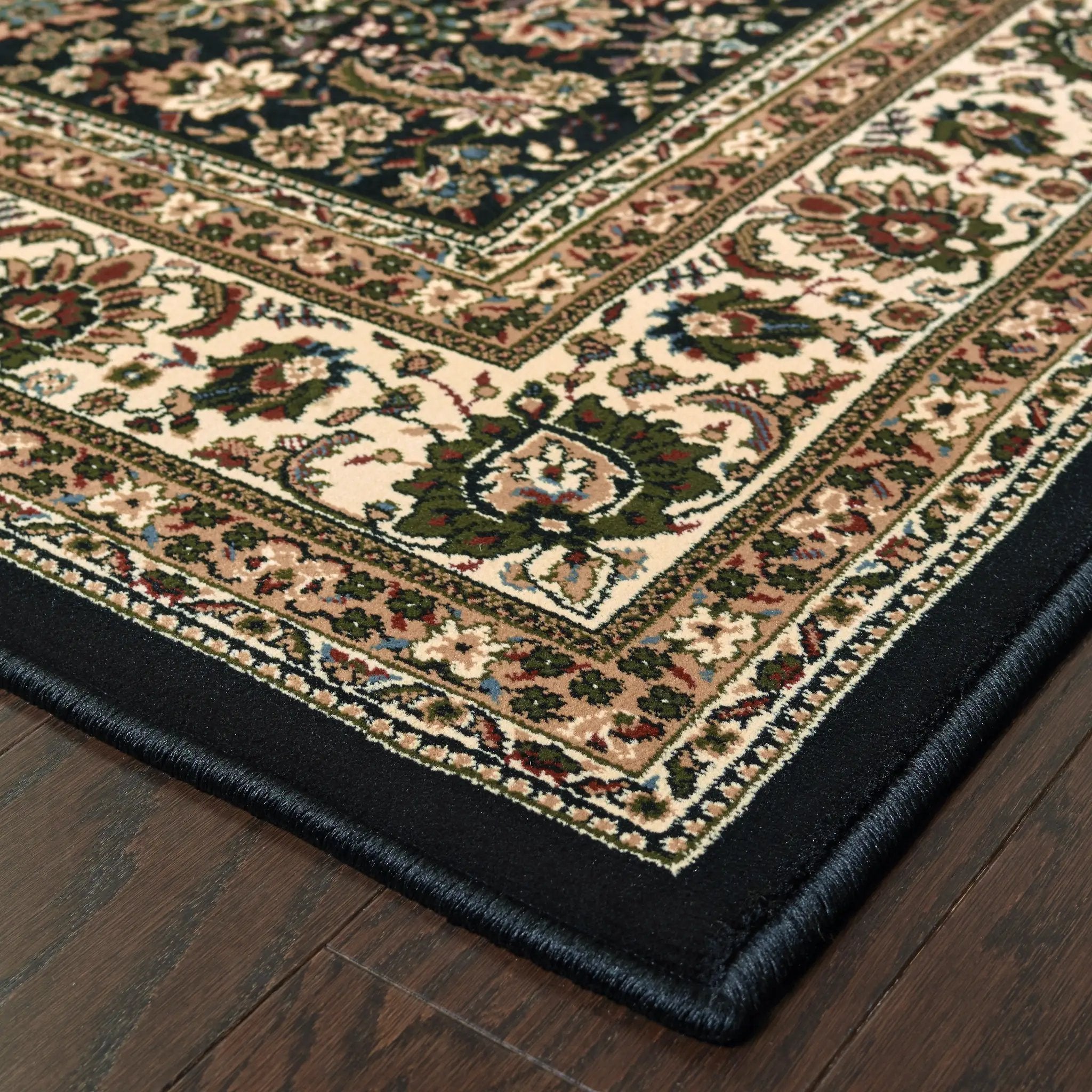 Ariana 213K8 Black/ Ivory Area Rug by Oriental Weavers