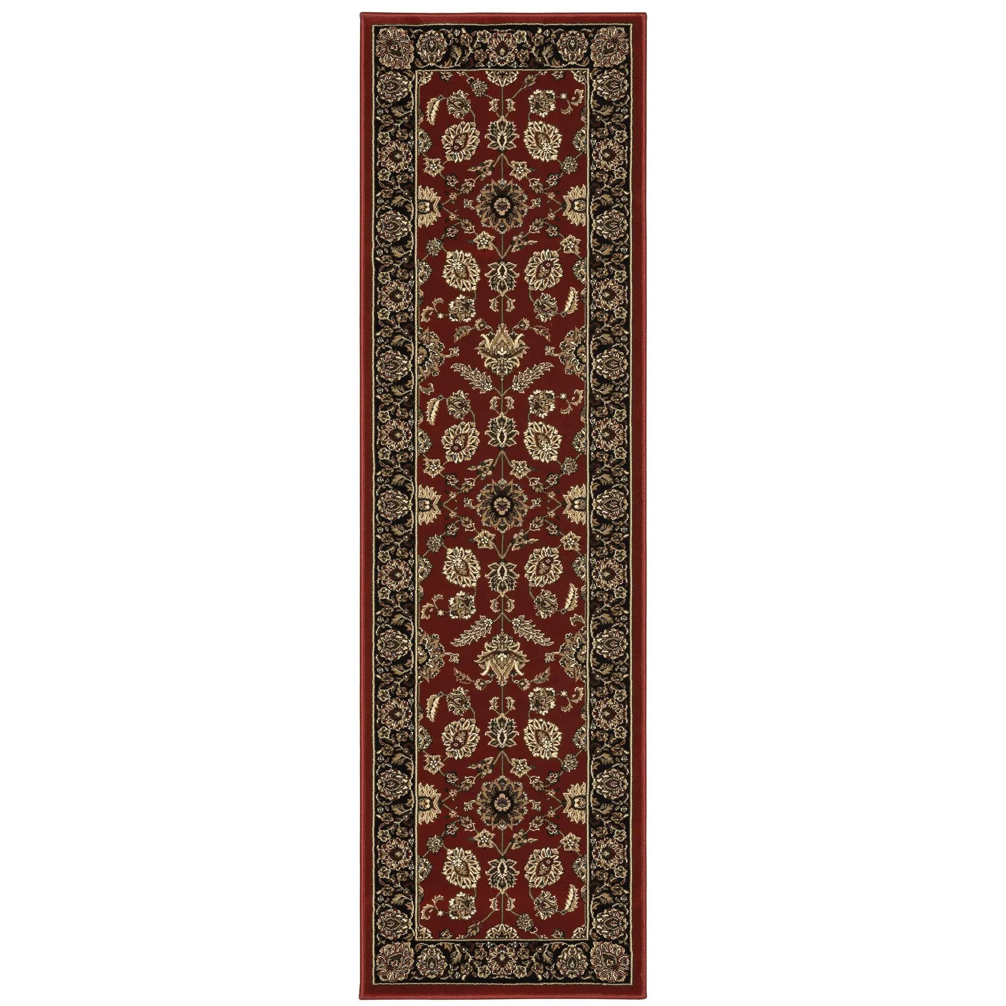 Ariana 271C3 Red/ Black Area Rug by Oriental Weavers