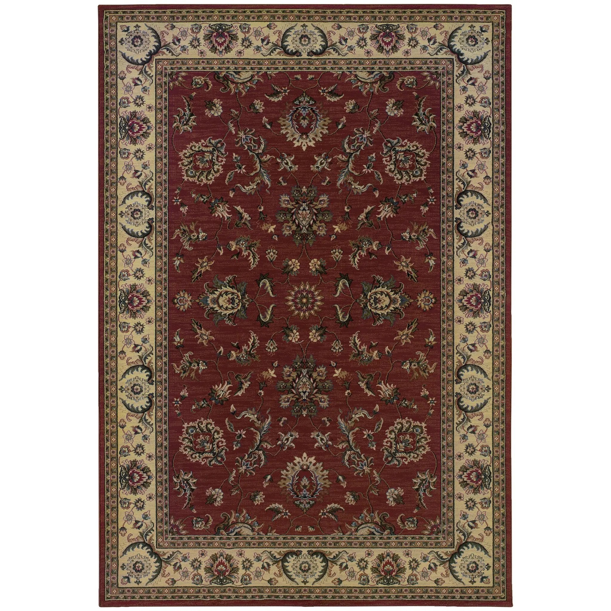 Ariana 311C3 Red/ Ivory Area Rug by Oriental Weavers