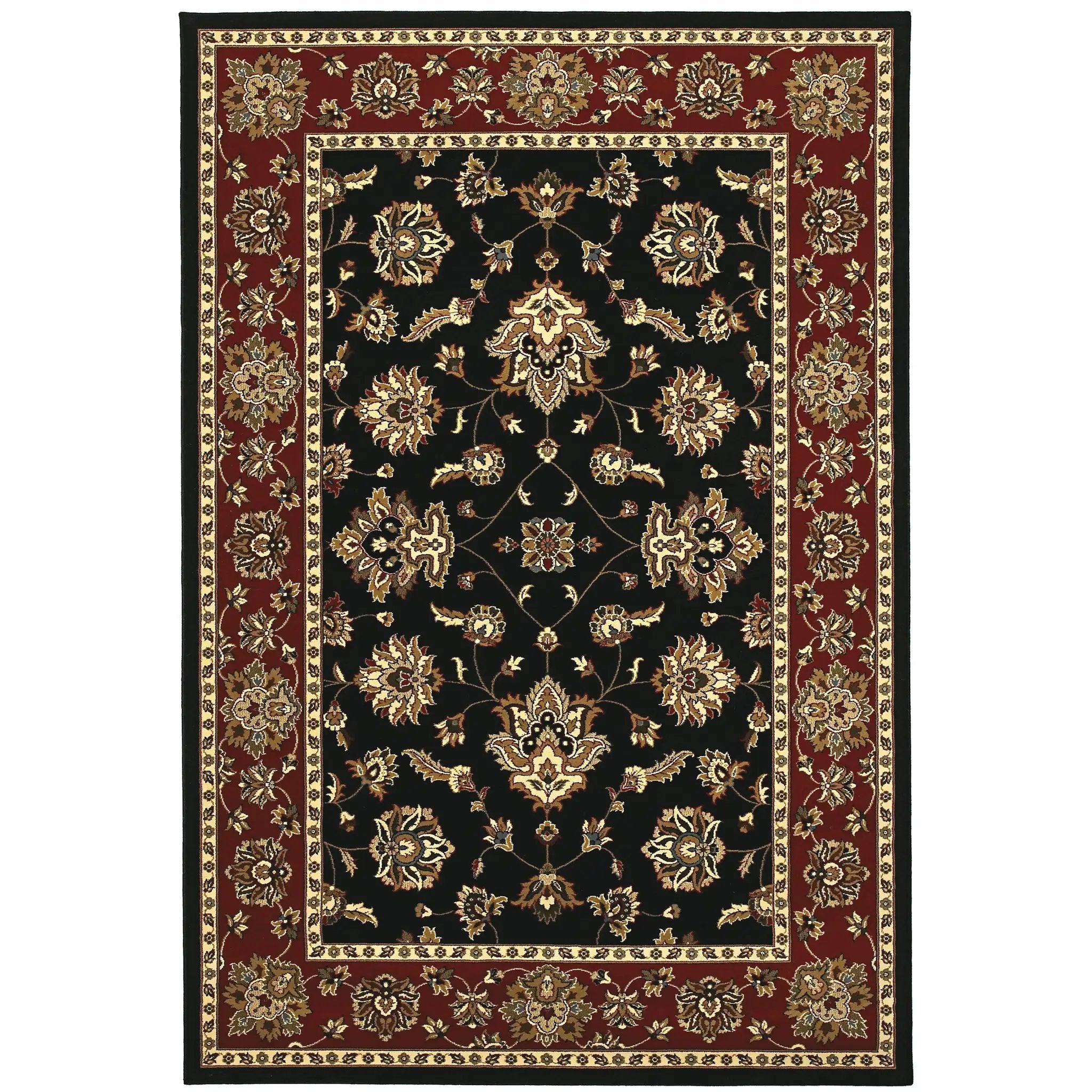Ariana 623M3 Black/ Red Area Rug by Oriental Weavers