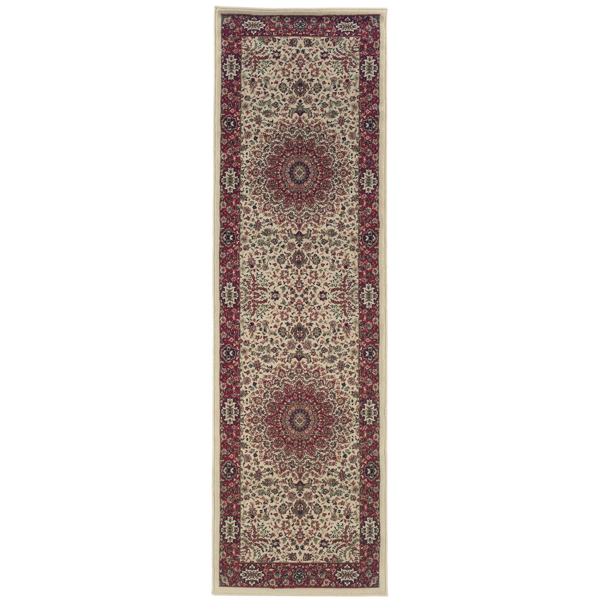 Ariana 095J3 Ivory/ Red Area Rug by Oriental Weavers