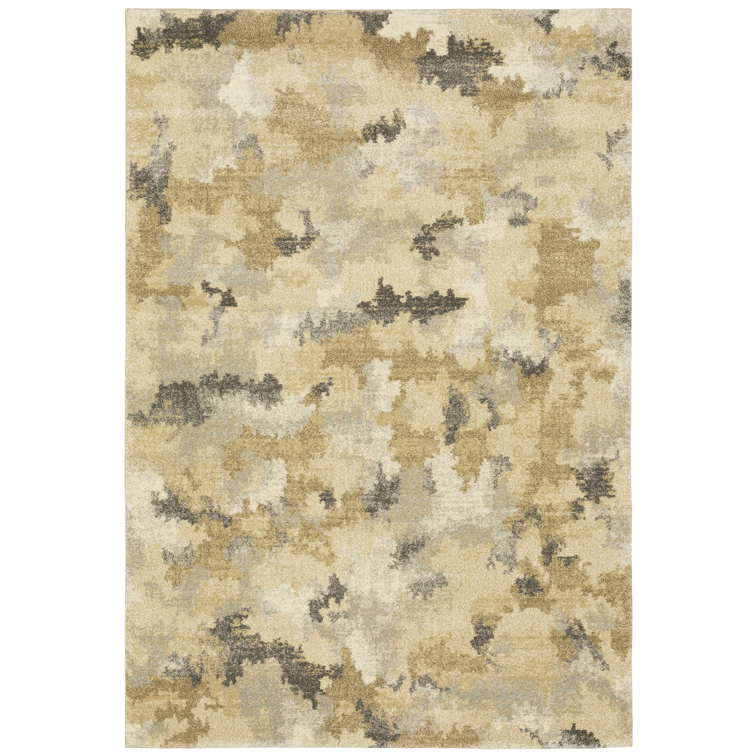 Oriental Weavers Astor 2268Z plush modern rug featuring abstract pattern in beige/ gold tones