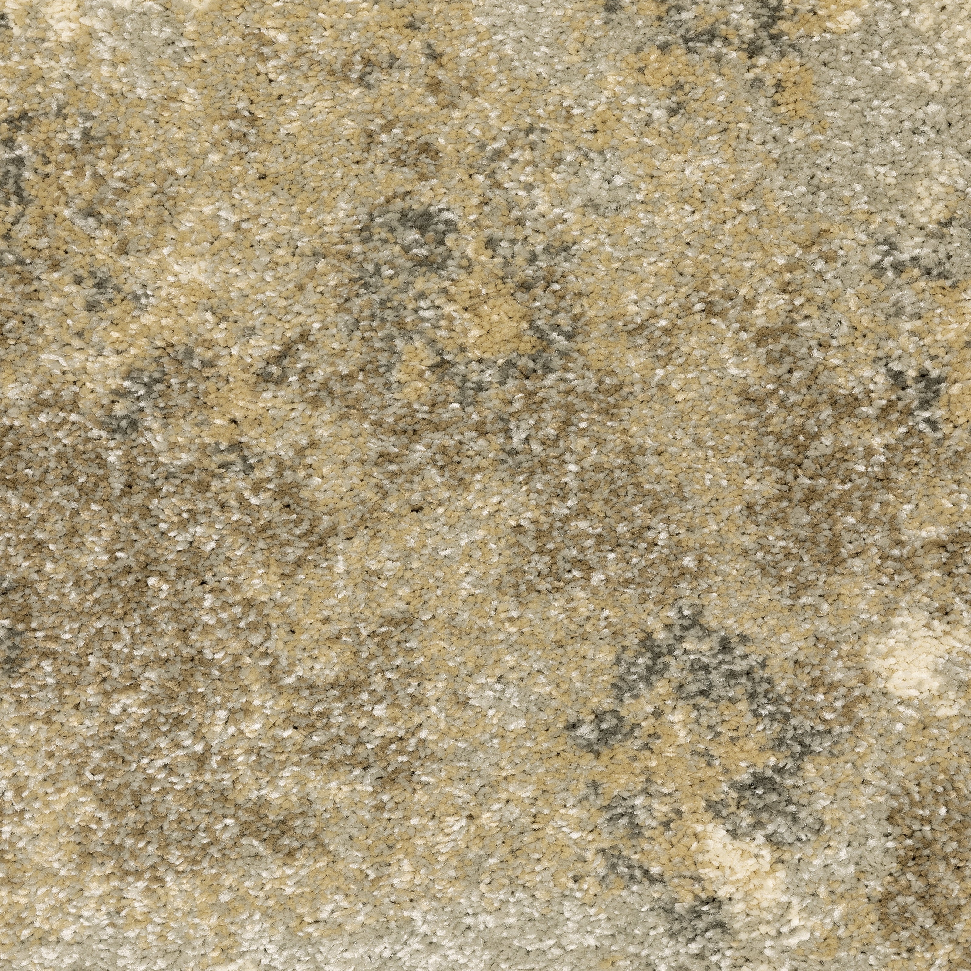 Oriental Weavers Astor 8322J plush modern rug featuring abstract pattern in gold/ beige tones