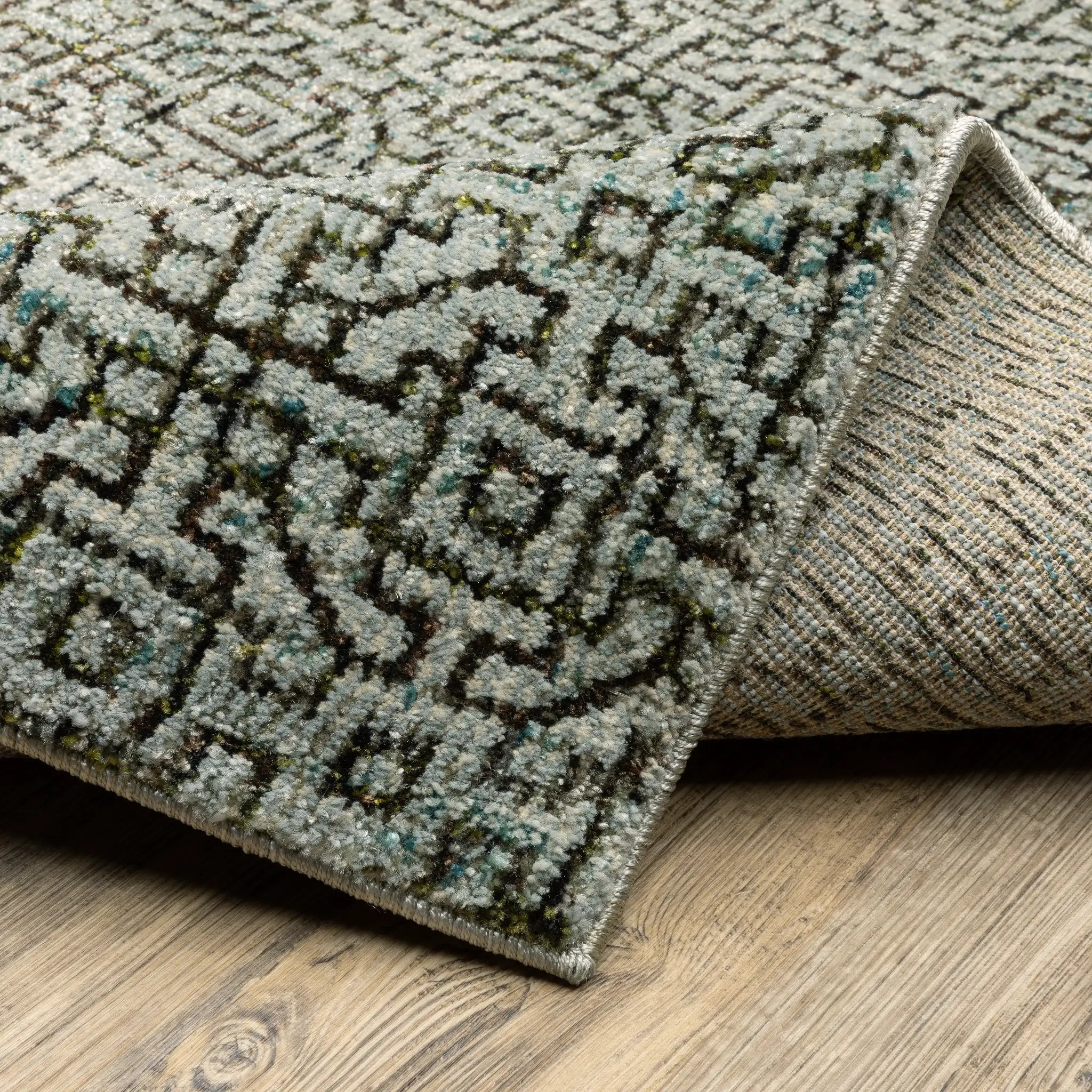 Atlas 3721J Blue/ Brown Area Rug by Oriental Weavers