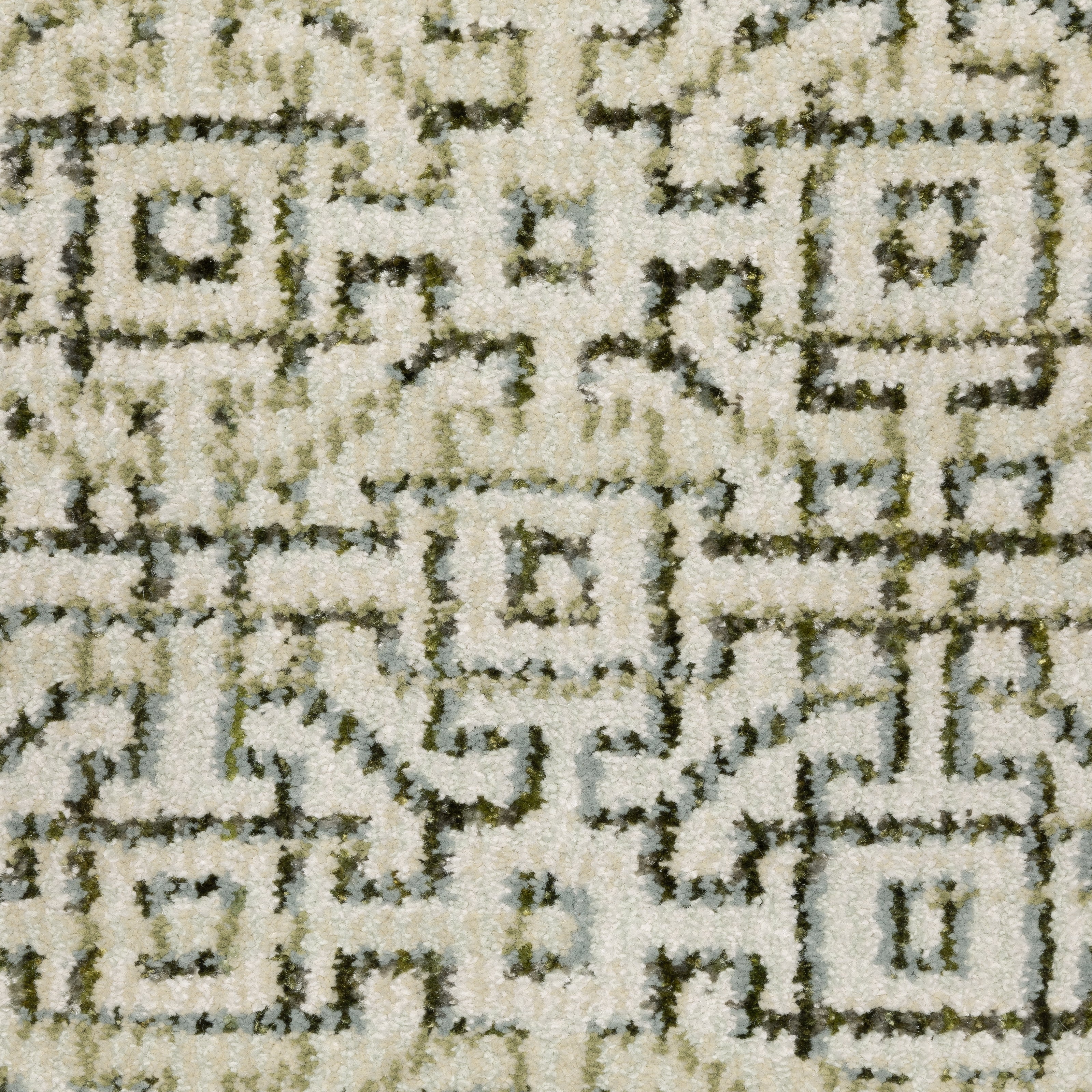 Oriental Weavers Atlas 3721K textured area rug featuring textured design in ivory/ green tones