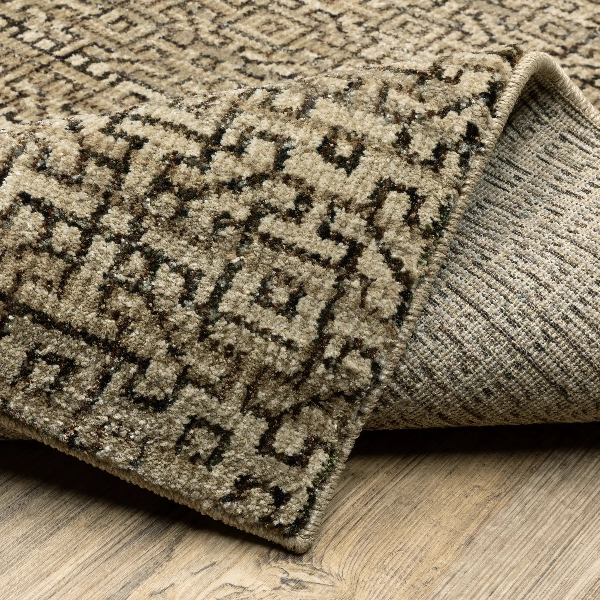 Atlas 3721S Brown/ Tan Area Rug by Oriental Weavers