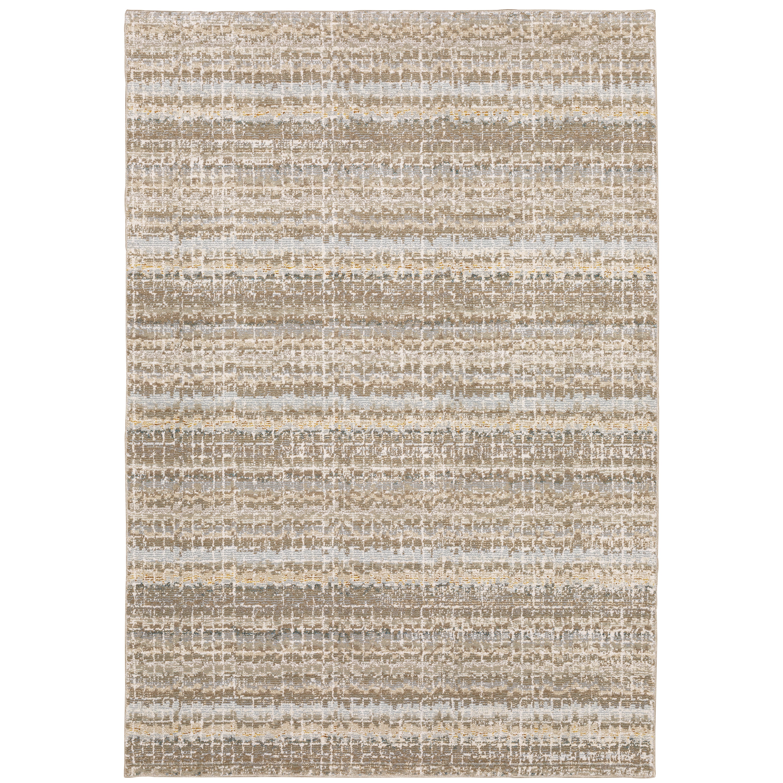 Oriental Weavers Atlas 747E0 textured area rug featuring textured design in ivory/ grey tones