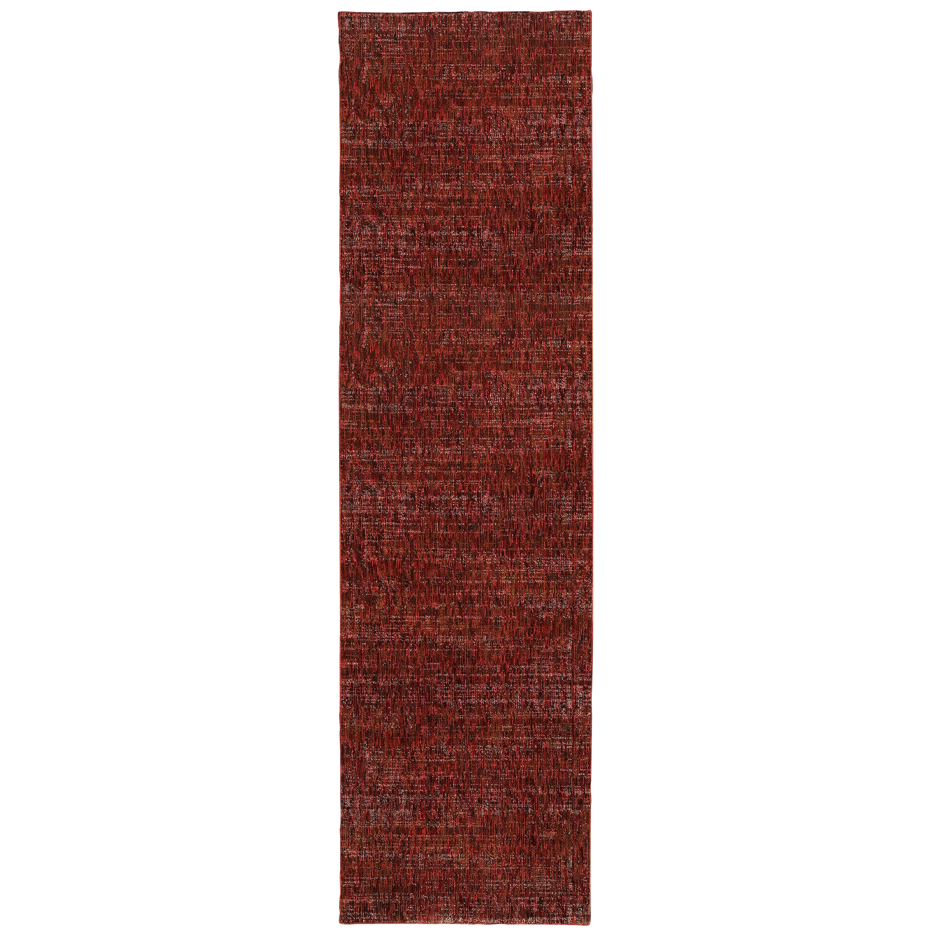 Oriental Weavers Atlas 8033K textured area rug featuring textured design in red/ rust tones