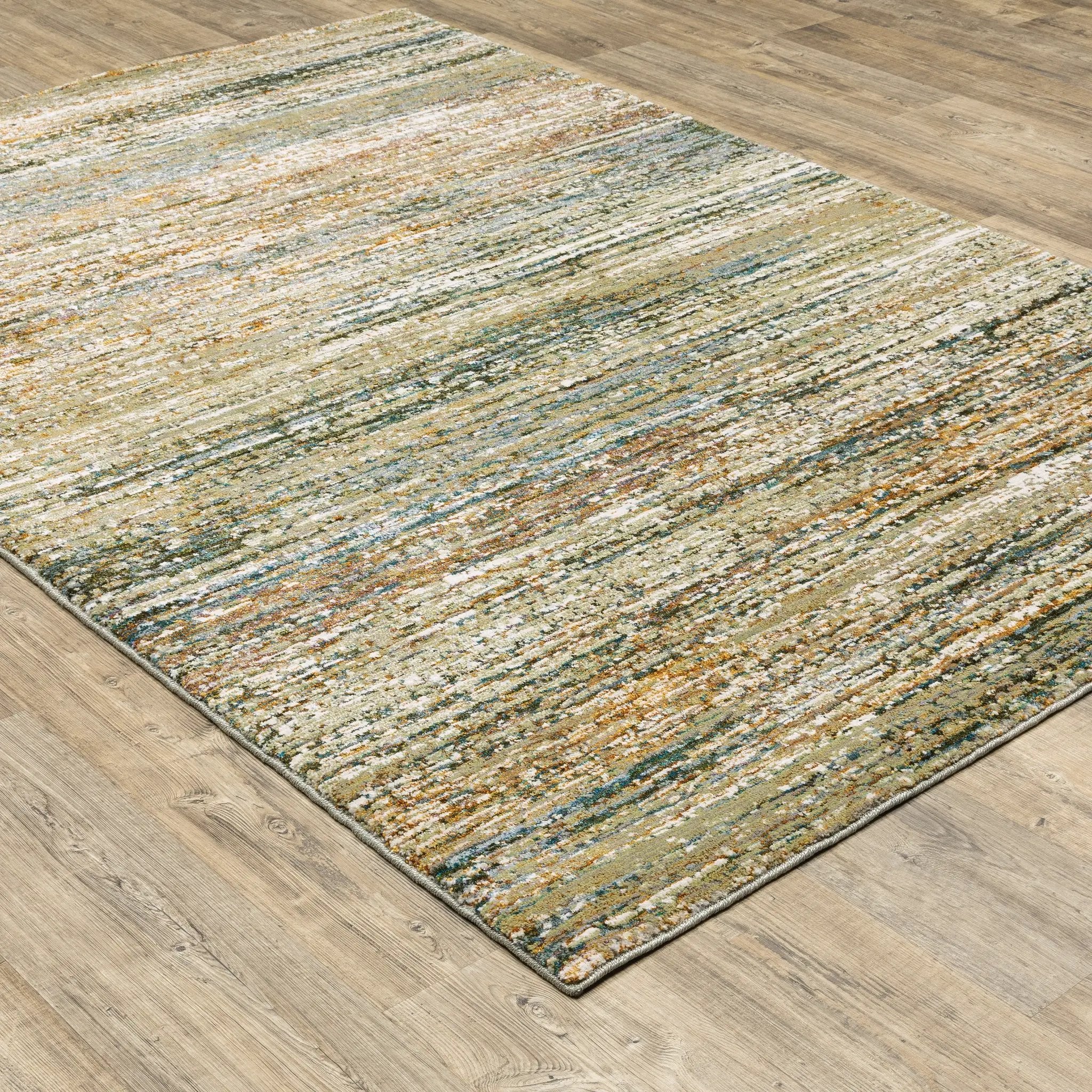 Atlas 8037J Gold/ Green Area Rug by Oriental Weavers
