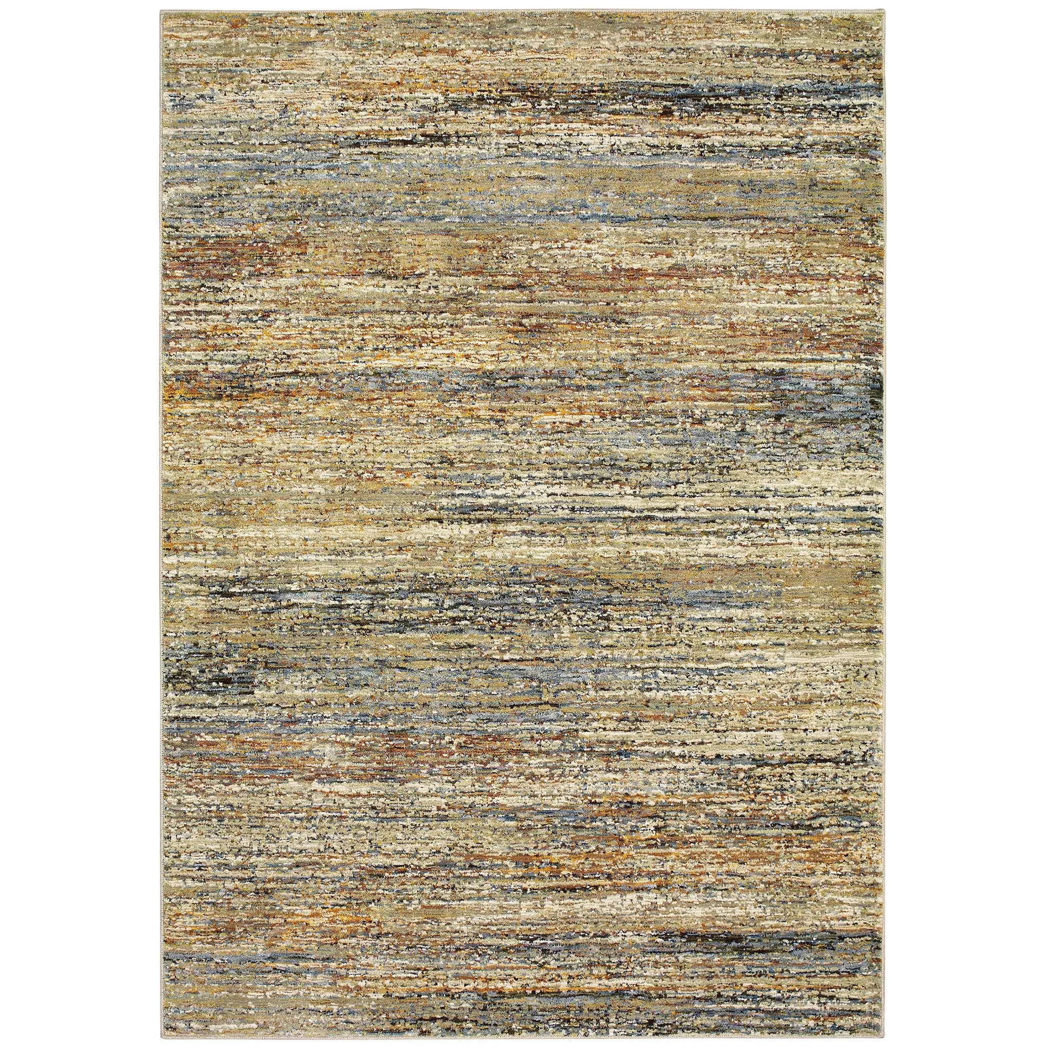Atlas 8037J Gold/ Green Area Rug by Oriental Weavers