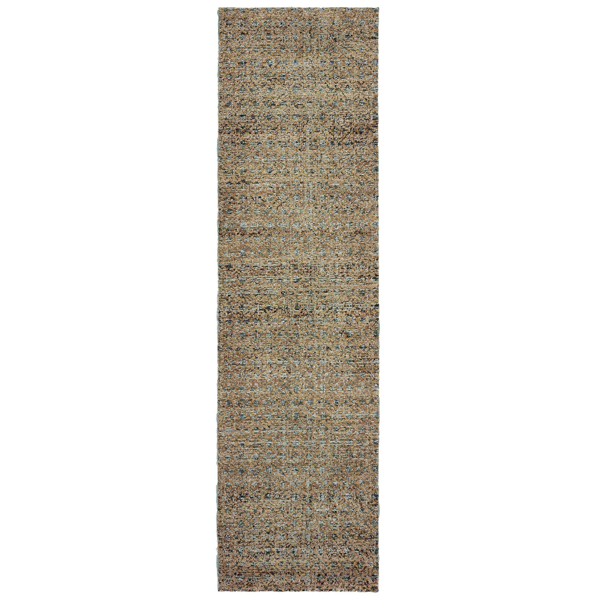 Atlas 8048B Blue/ Gold Area Rug by Oriental Weavers
