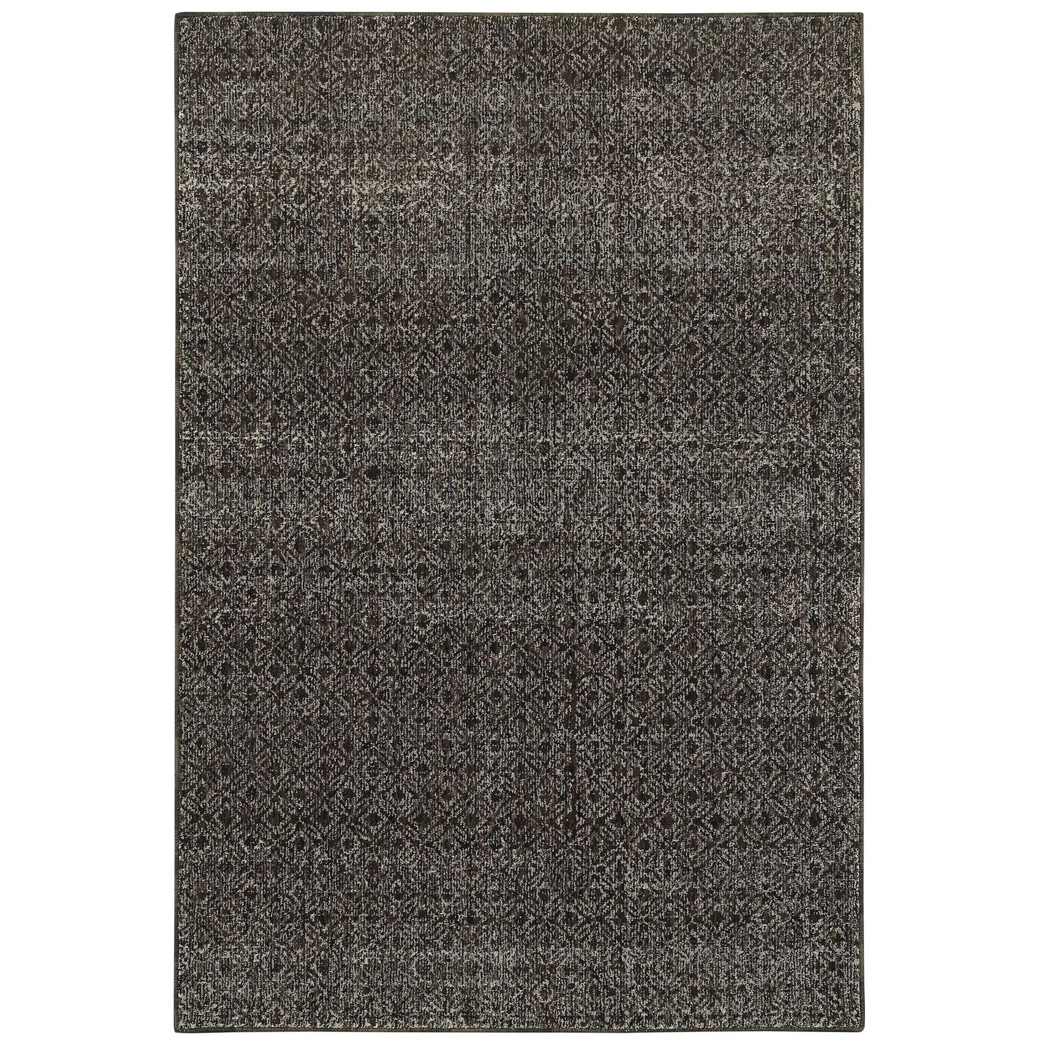 Atlas 8048Q Black/ Grey Area Rug by Oriental Weavers