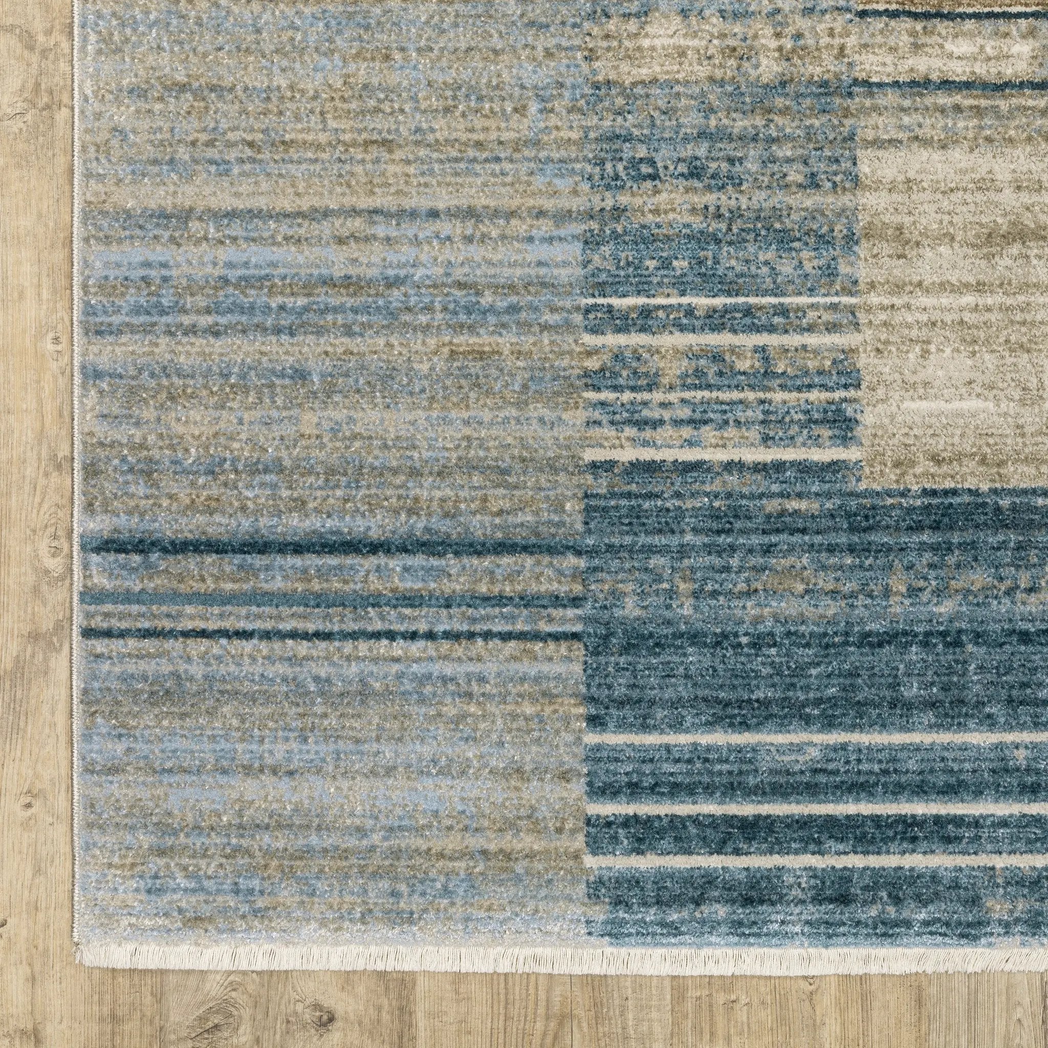 Bauer 090B2 Blue/ Beige Area Rug by Oriental Weavers