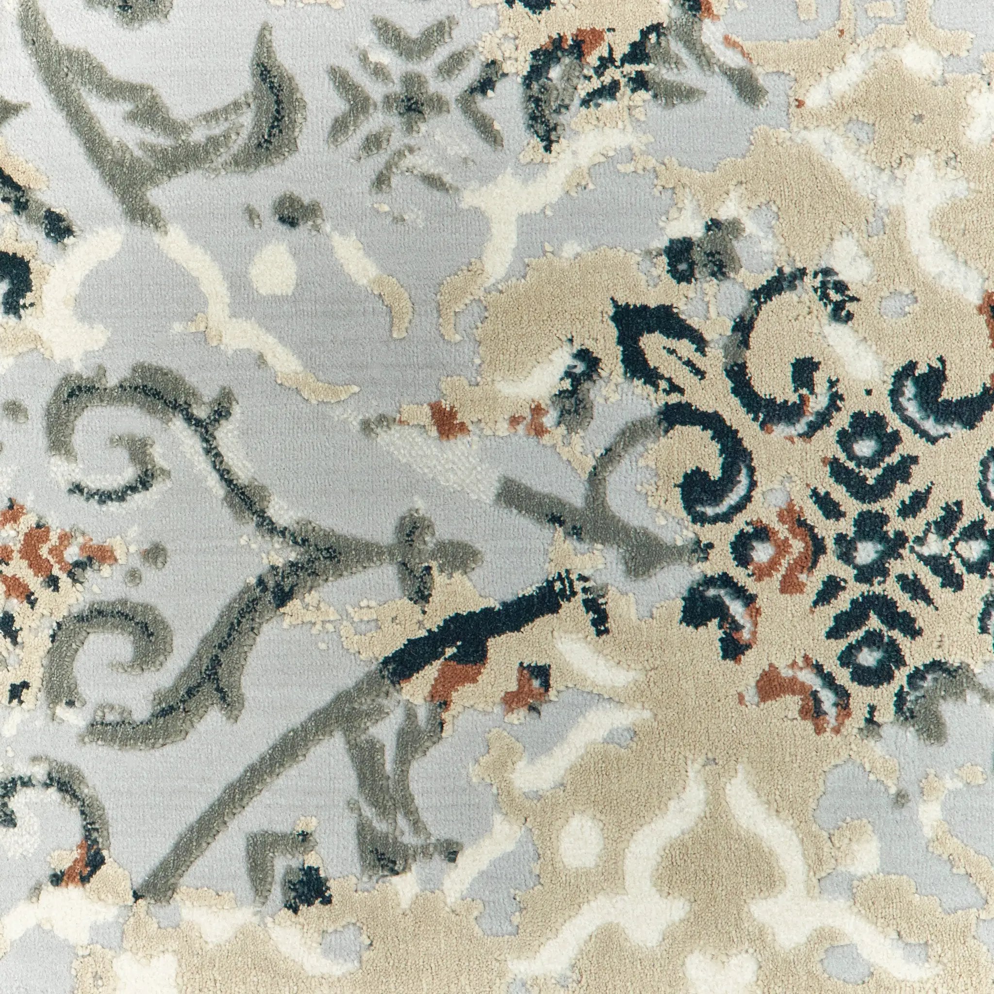 Bowen 108W2 Grey/ Gold Area Rug by Oriental Weavers