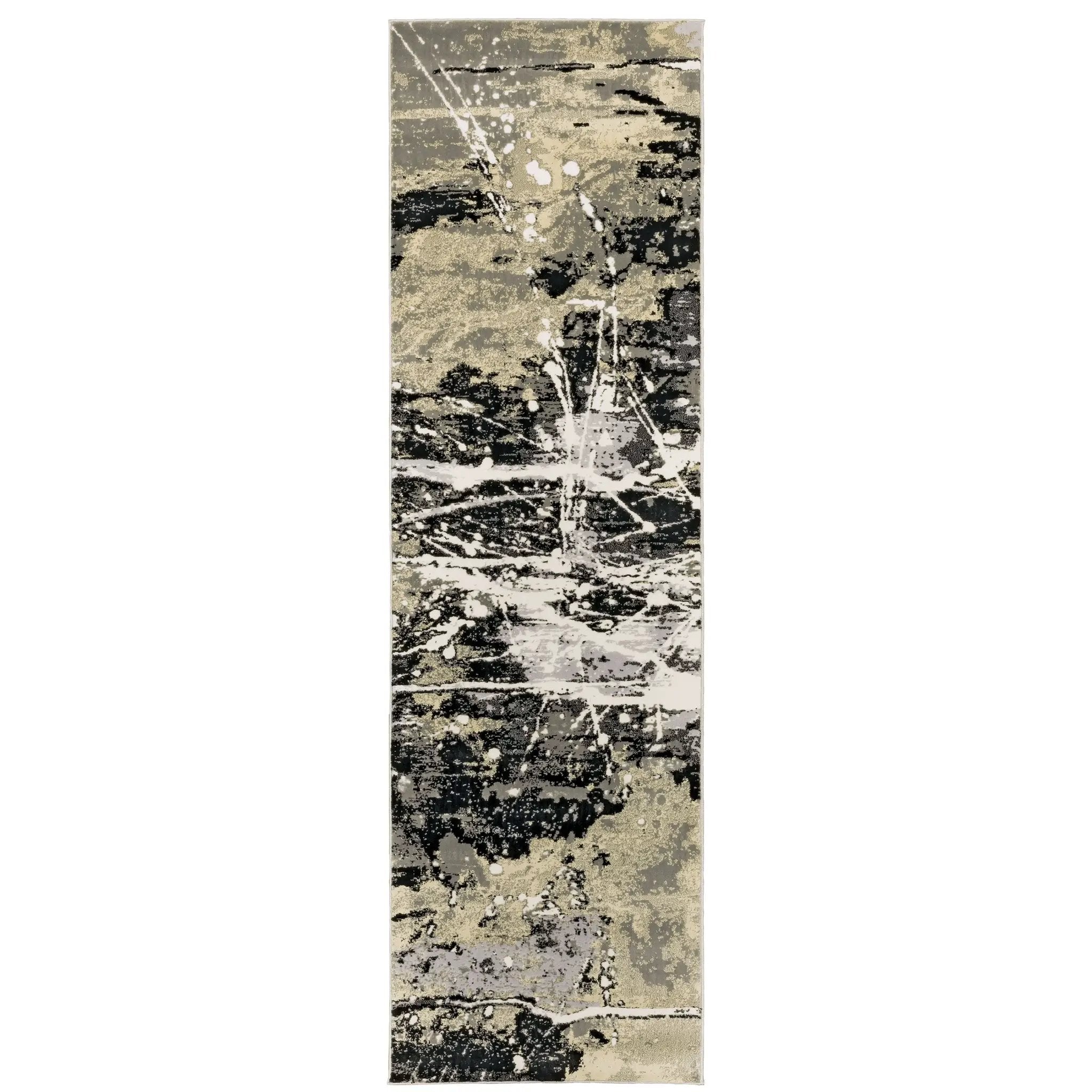 Bowen 109E2 Black/ Gold Area Rug by Oriental Weavers