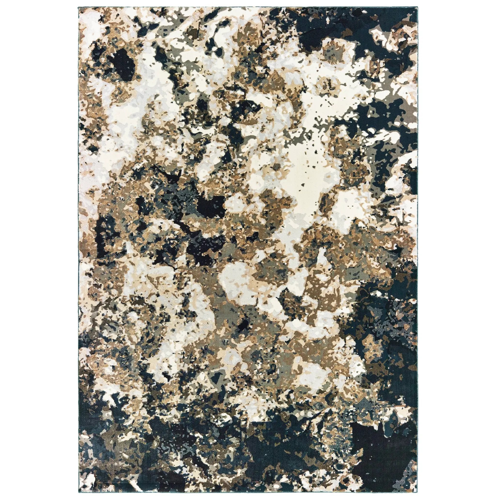 Bowen 1808Q Navy/ Gold Area Rug by Oriental Weavers