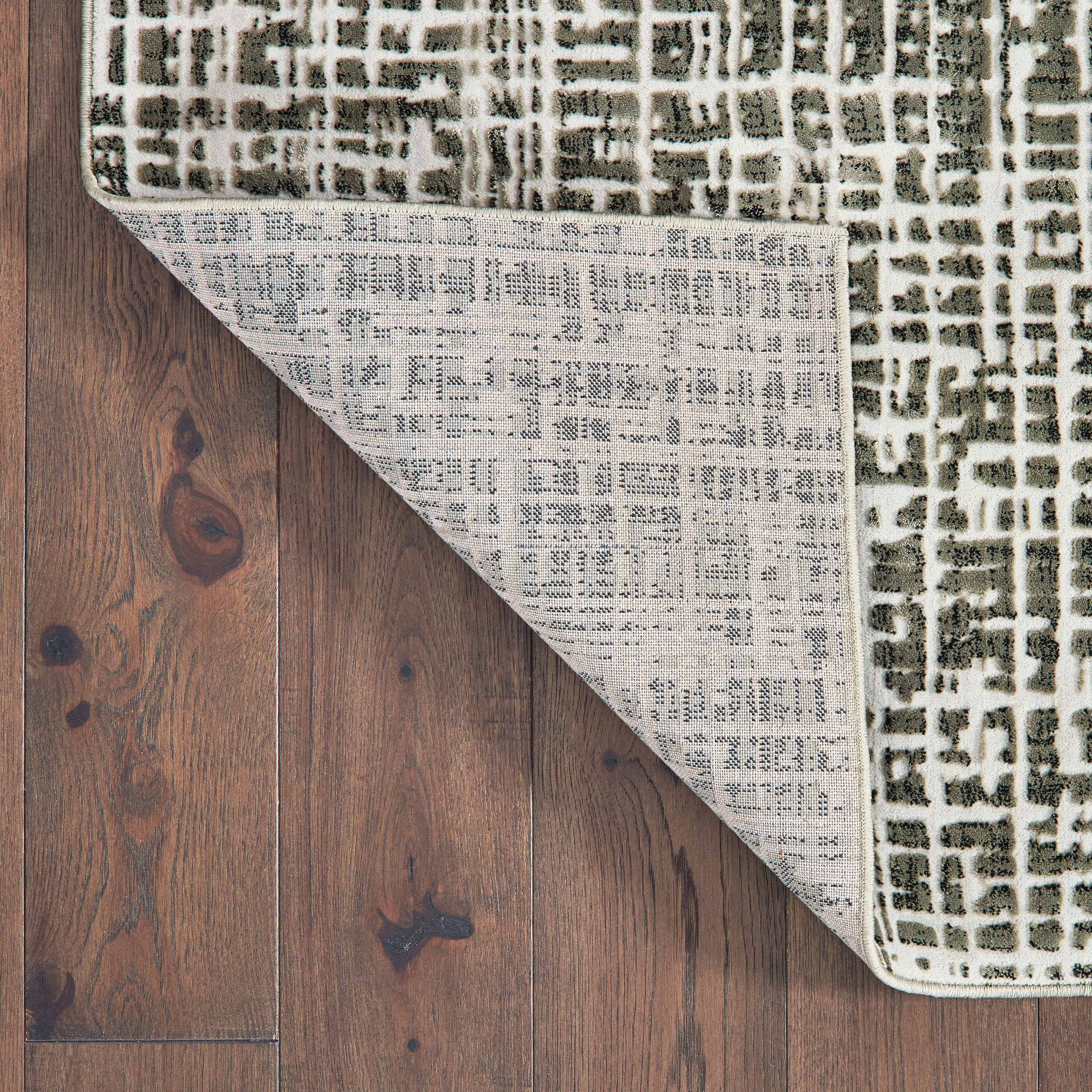 Oriental Weavers Bowen 2066W soft transitional rug featuring textured design in grey/ ivory tones
