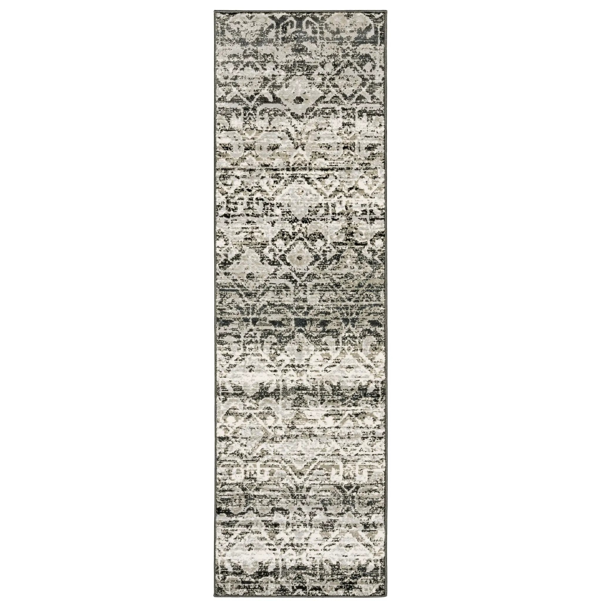 Bowen 042H2 Grey/ Ivory Area Rug by Oriental Weavers