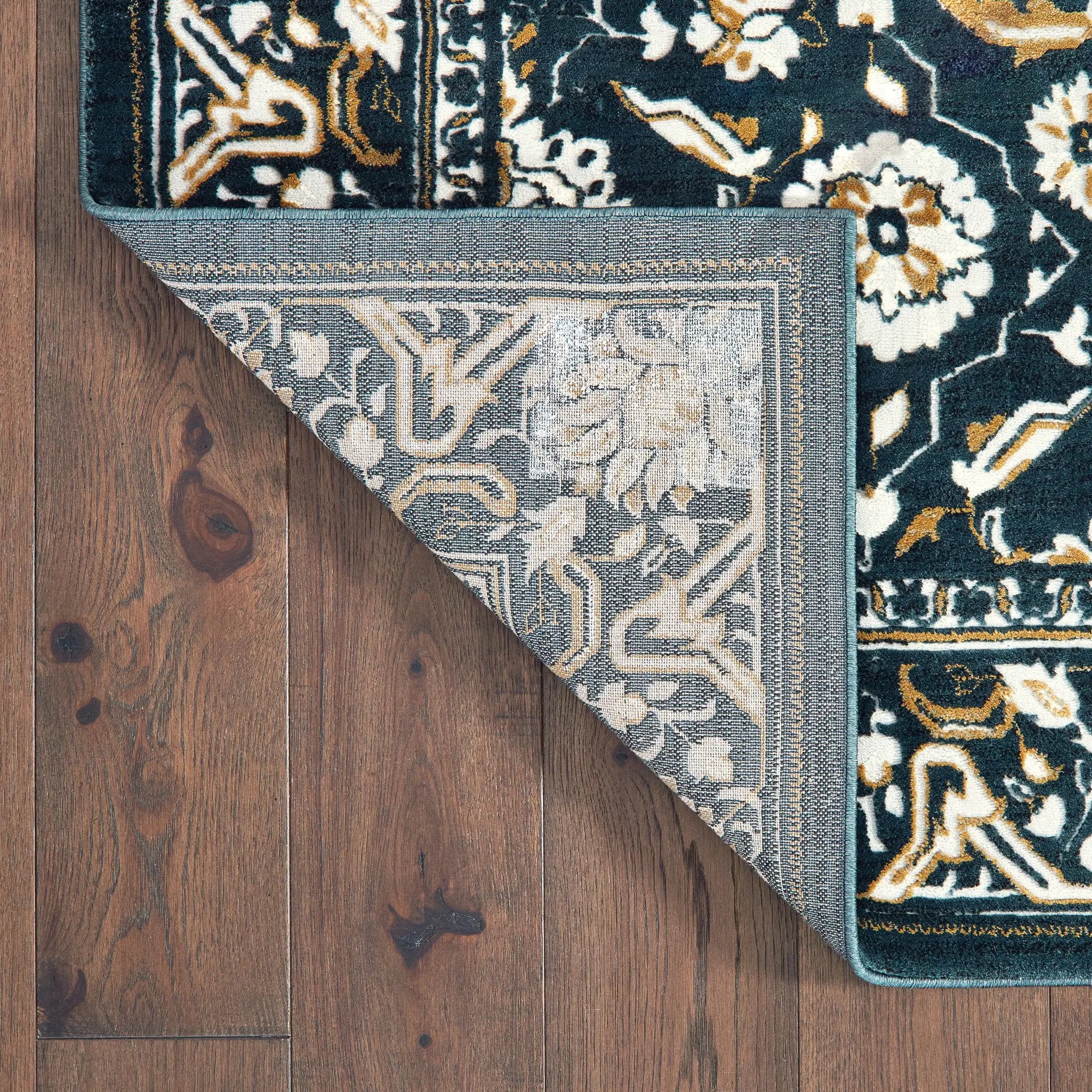 Bowen 534L2 Navy/ Gold Area Rug by Oriental Weavers