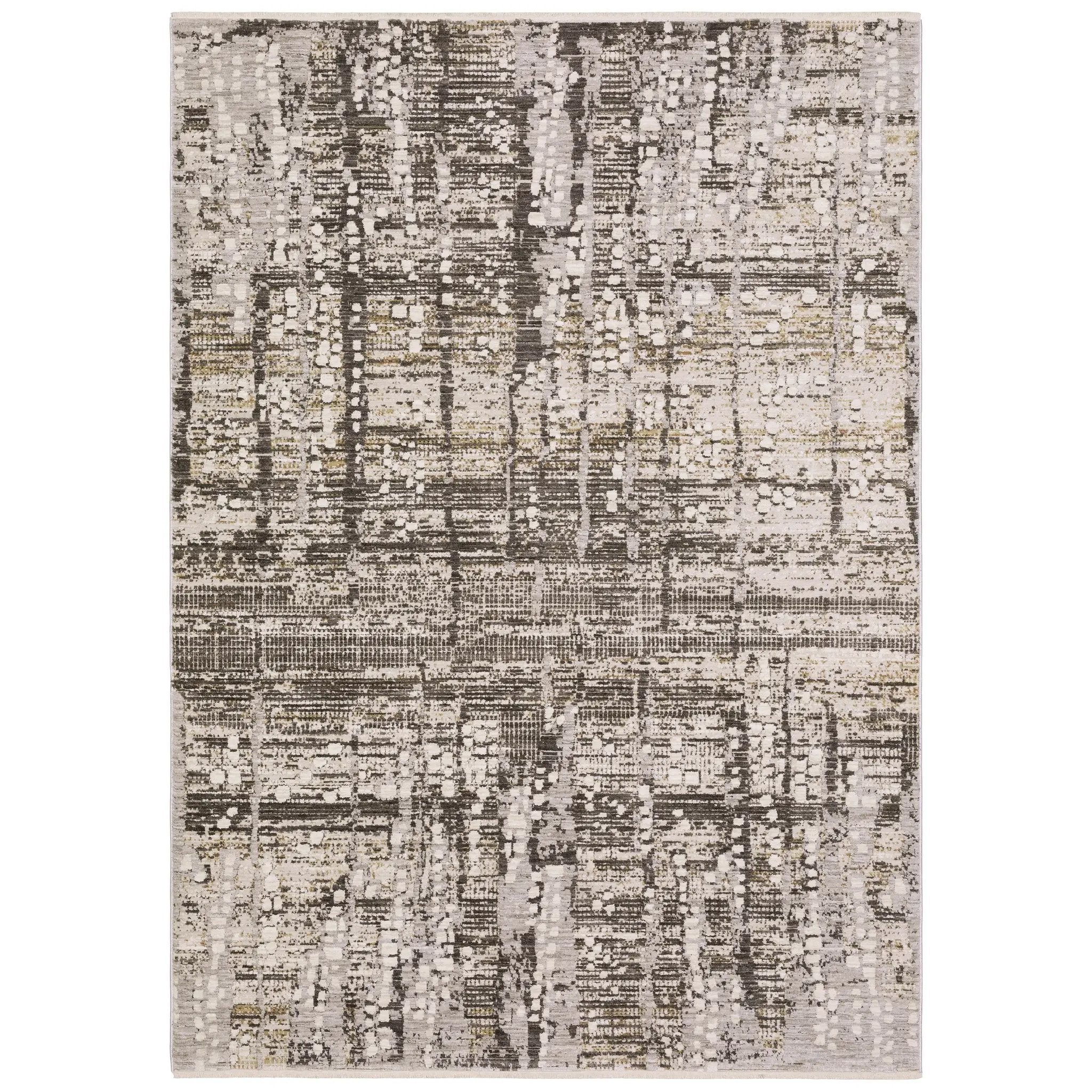 Branigan BRG01 Ivory / Brown Area Rug by Oriental Weavers
