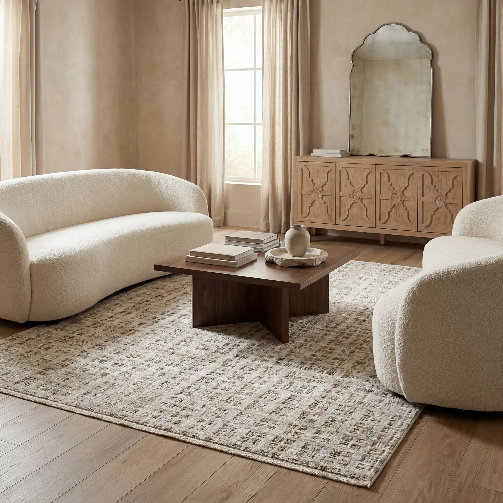 Branigan BRG07 Ivory / Brown Area Rug by Oriental Weavers
