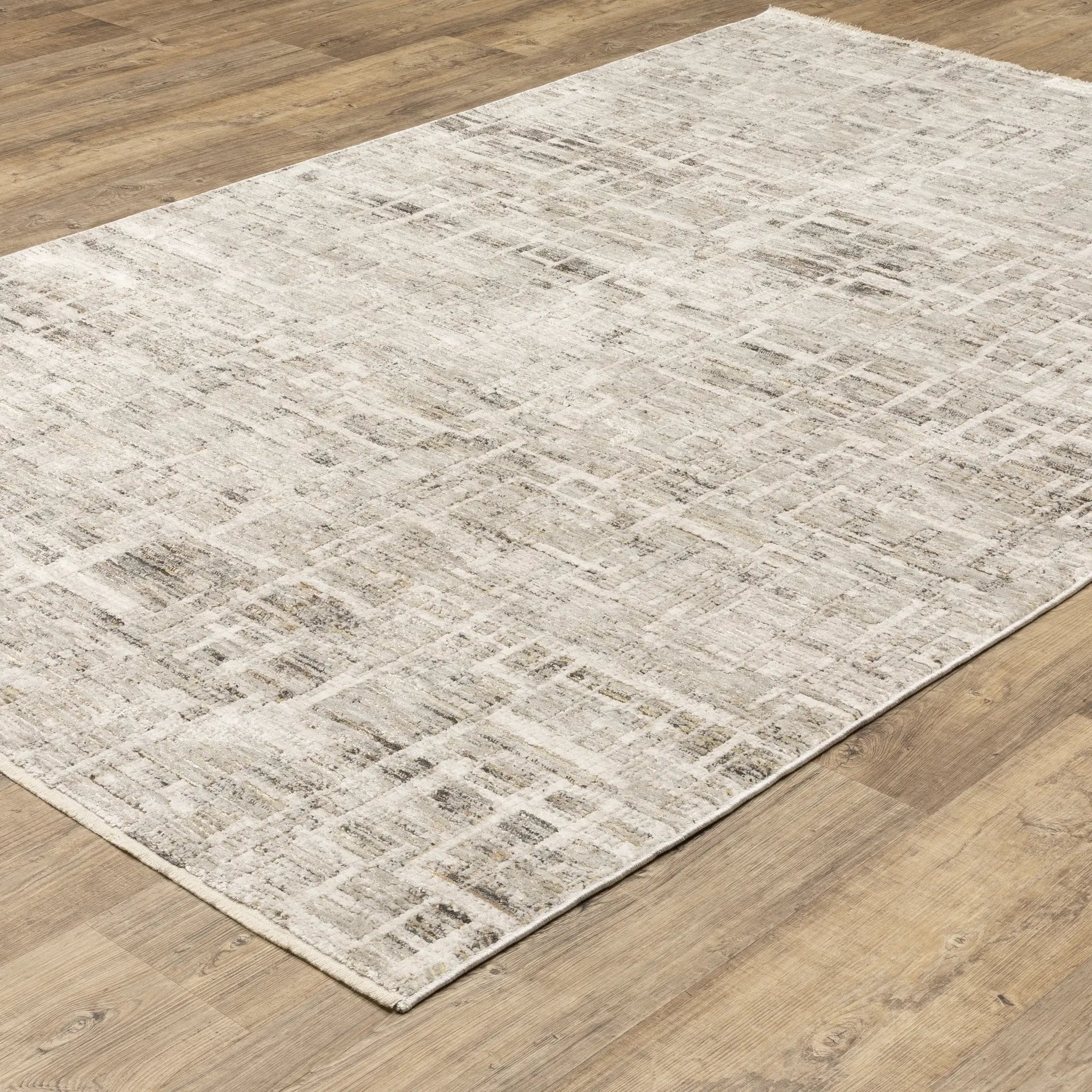 Branigan BRG08 Ivory / Grey Area Rug by Oriental Weavers