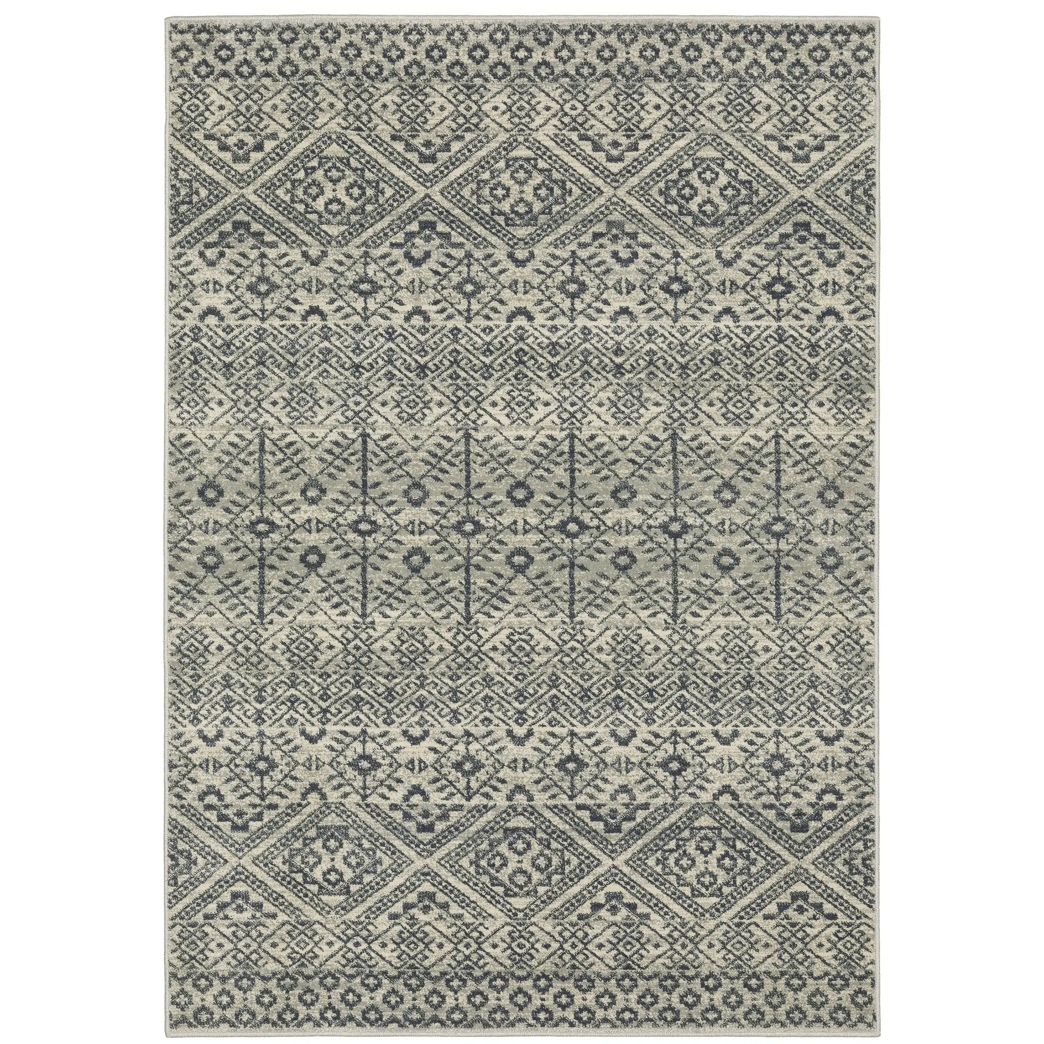Branson BR02A Blue/ Beige Area Rug by Oriental Weavers