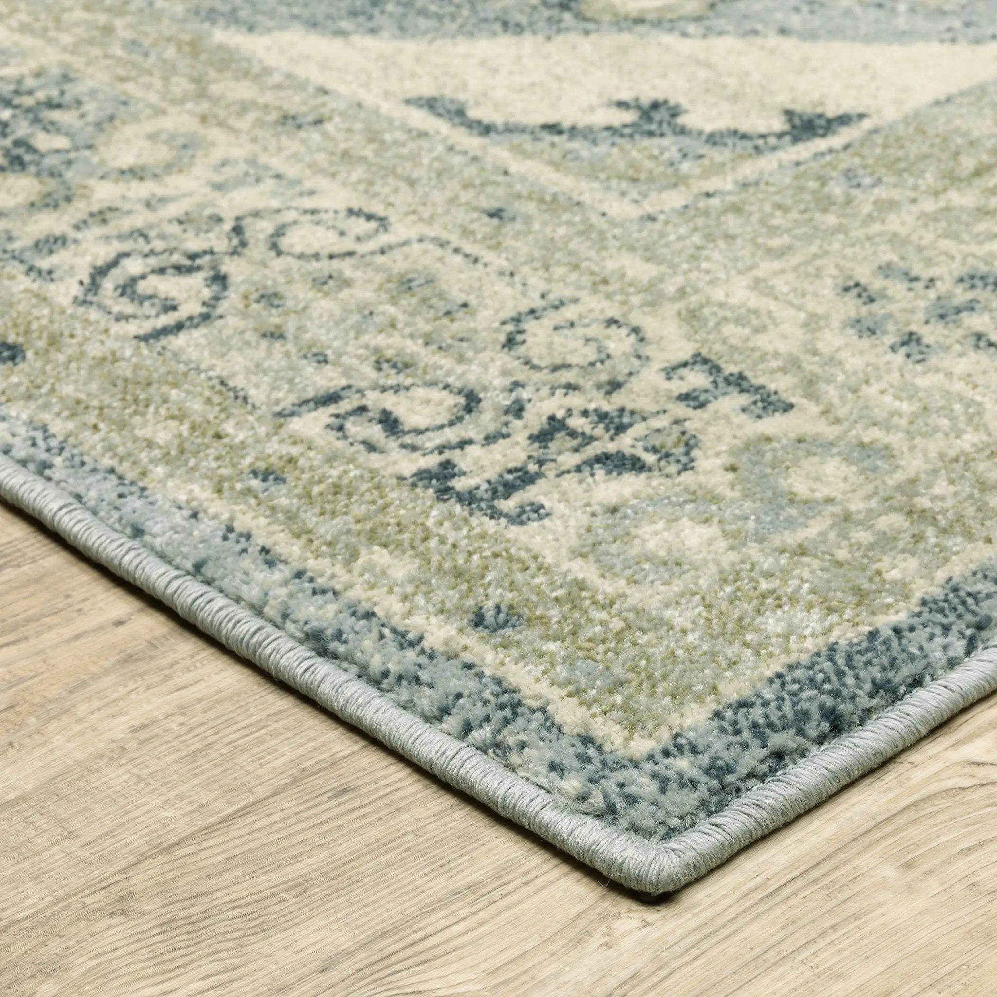 Branson BR03A Blue/ Grey Area Rug by Oriental Weavers