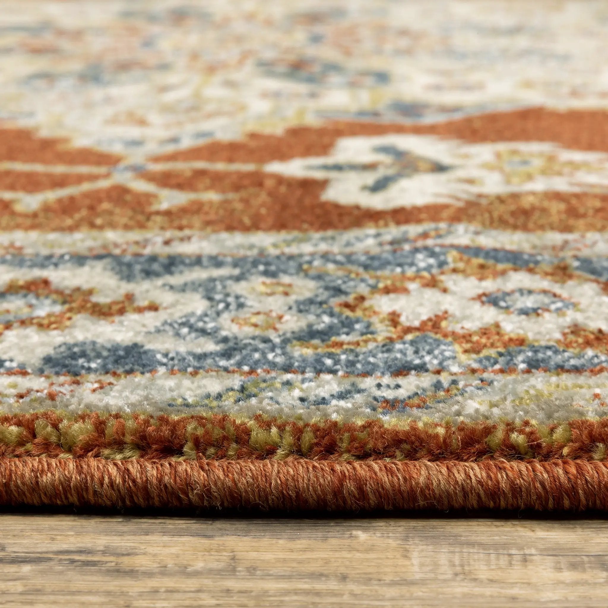 Branson BR04A Rust/ Beige Area Rug by Oriental Weavers