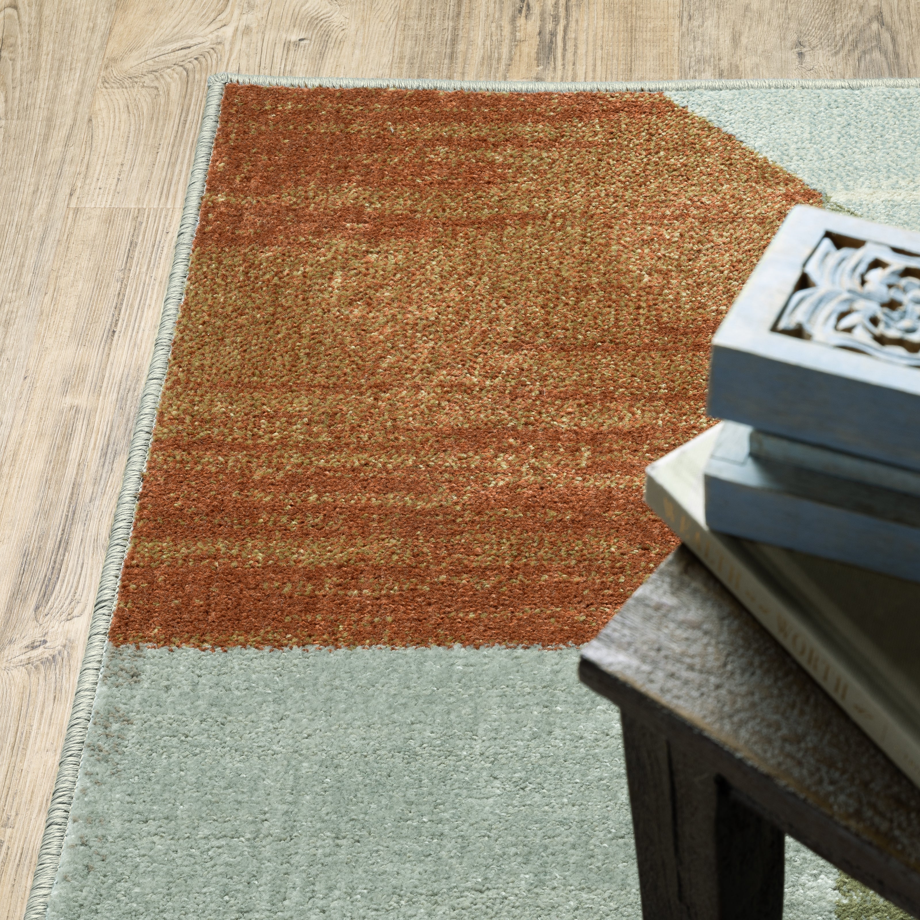 Oriental Weavers Branson BR11A soft transitional rug featuring textured design in grey/ multi tones