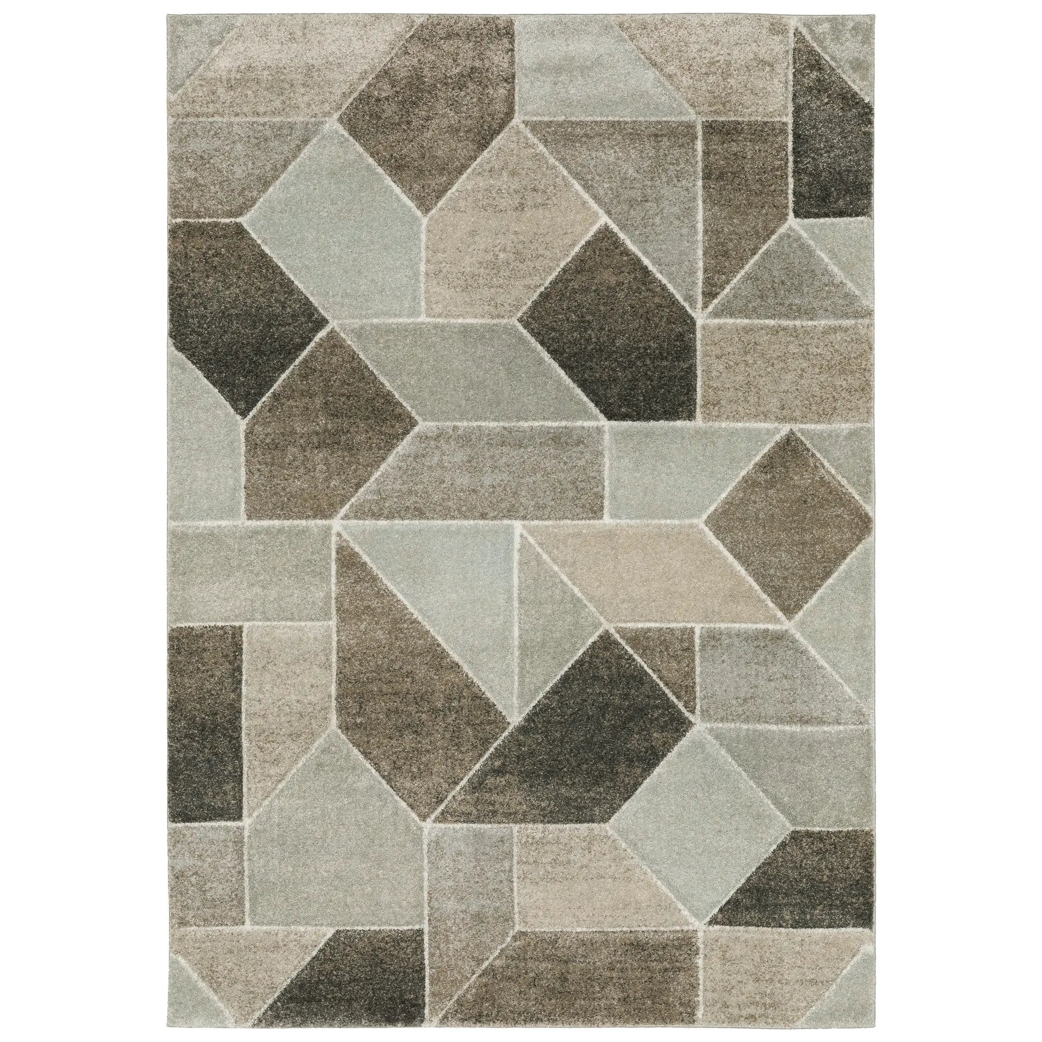 Cambria 004L2 Grey/ Brown Area Rug by Oriental Weavers