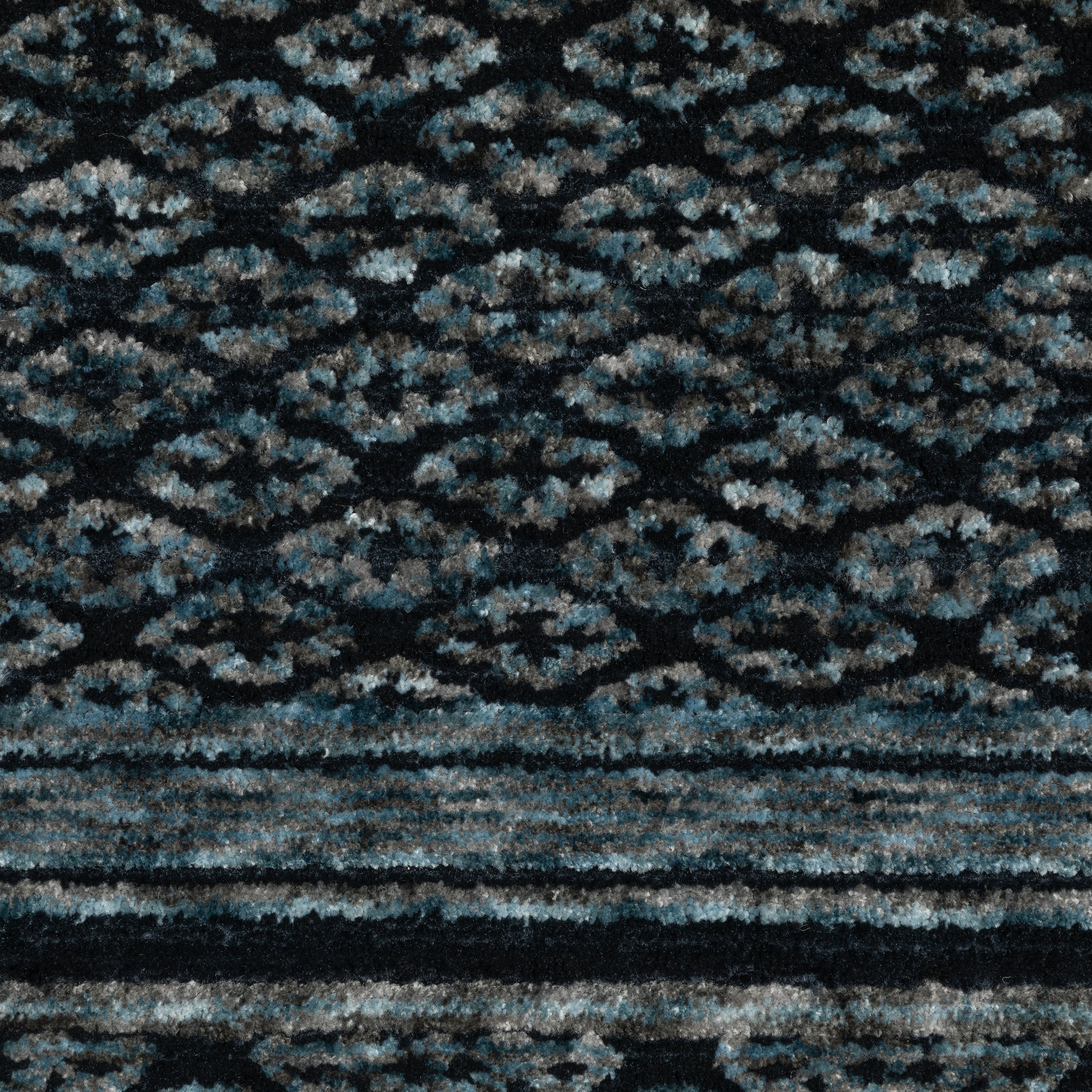 Oriental Weavers Capella CAP01 soft transitional rug featuring textured design in blue/ teal tones