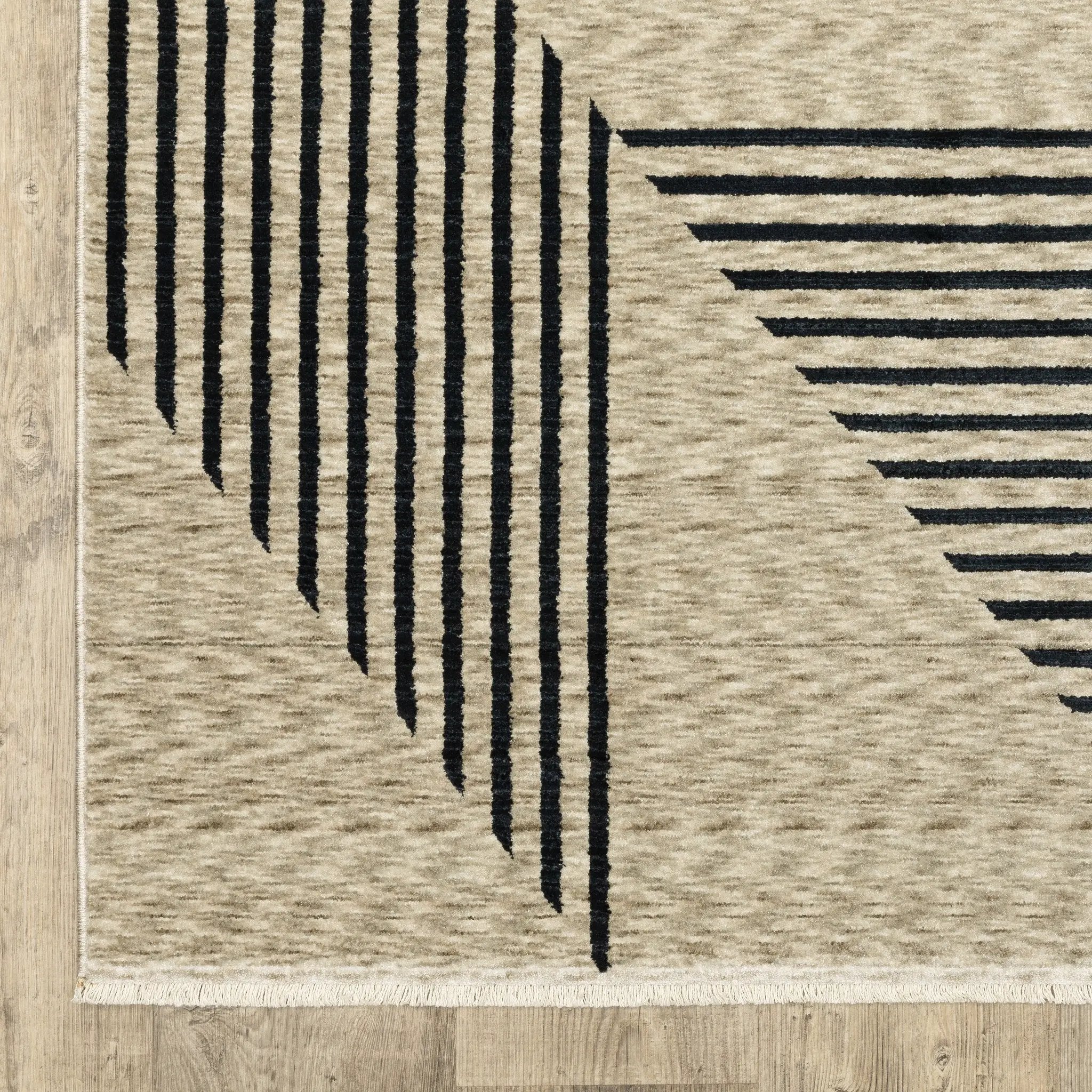 Capella CAP04 Beige/ Deep Navy Area Rug by Oriental Weavers