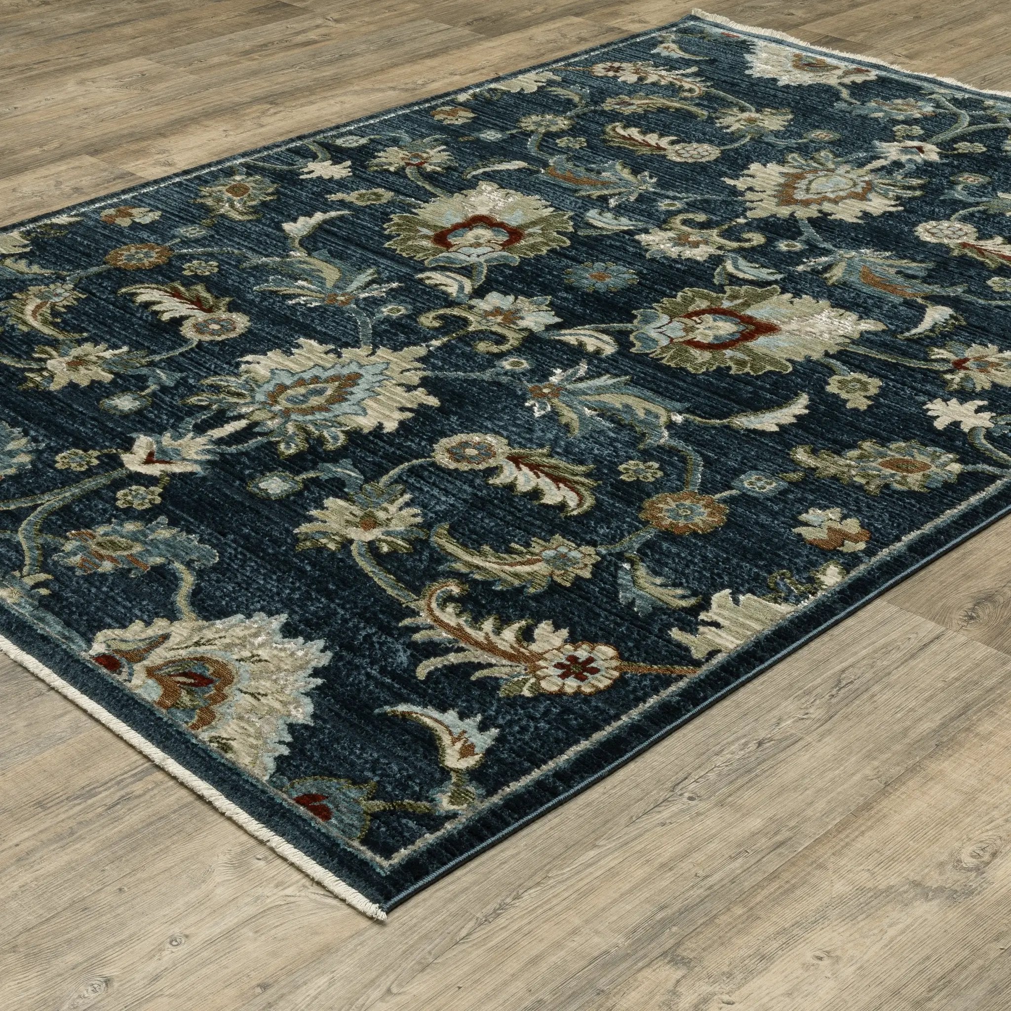 Capella CAP05 Navy Blue/ Multi Area Rug by Oriental Weavers