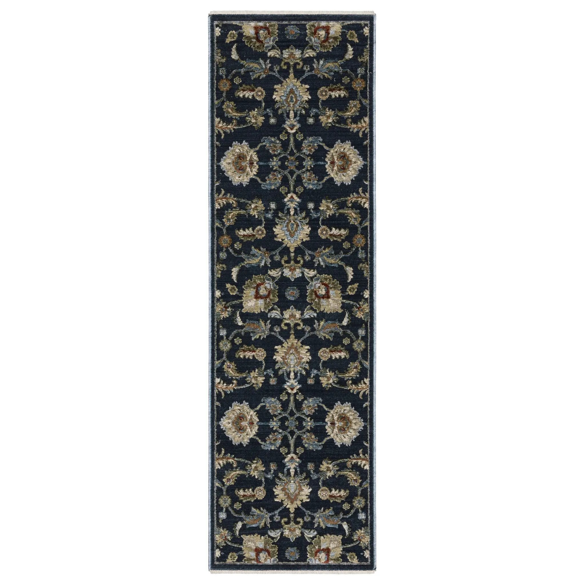 Capella CAP05 Navy Blue/ Multi Area Rug by Oriental Weavers